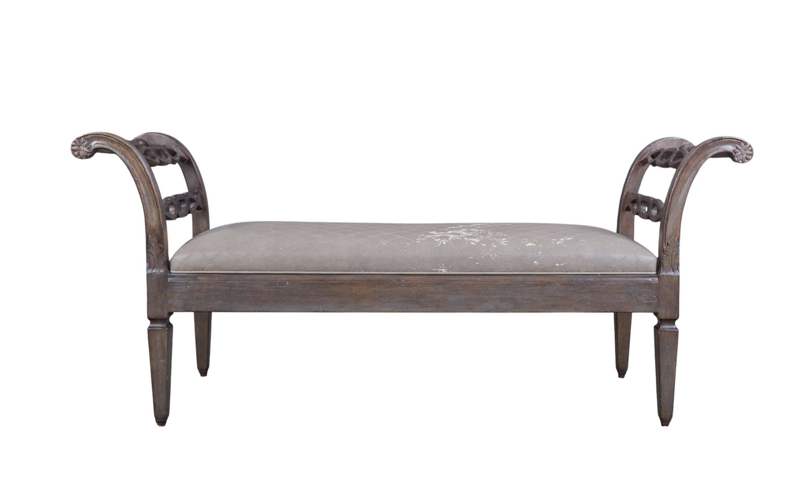 A bench with rolled arms - 5
