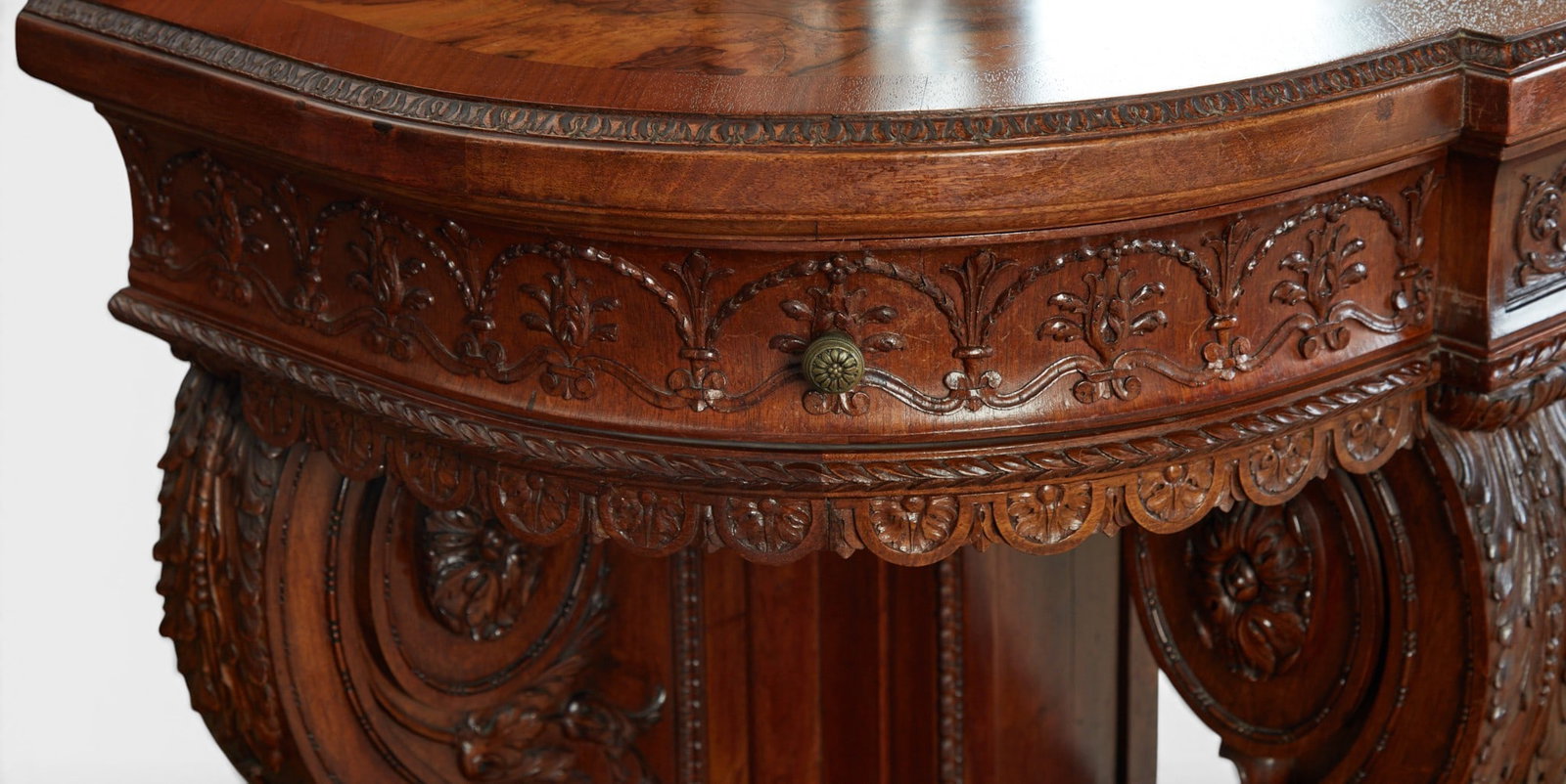 A Continental Renaissance style console table and girandole mirror - 10