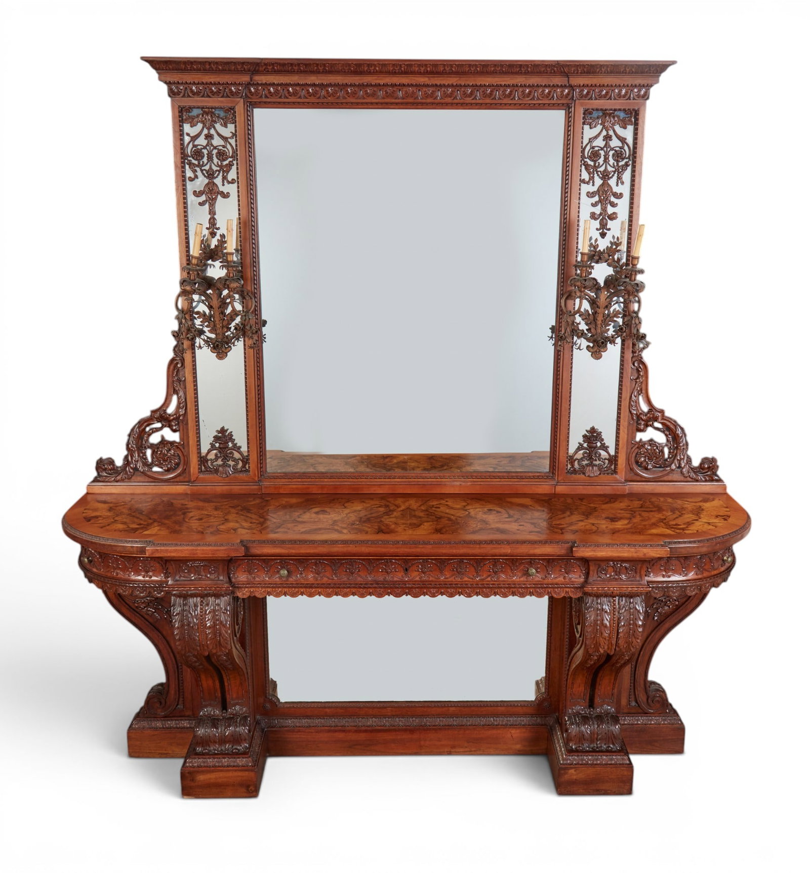 A Continental Renaissance style console table and girandole mirror (1 of 19)