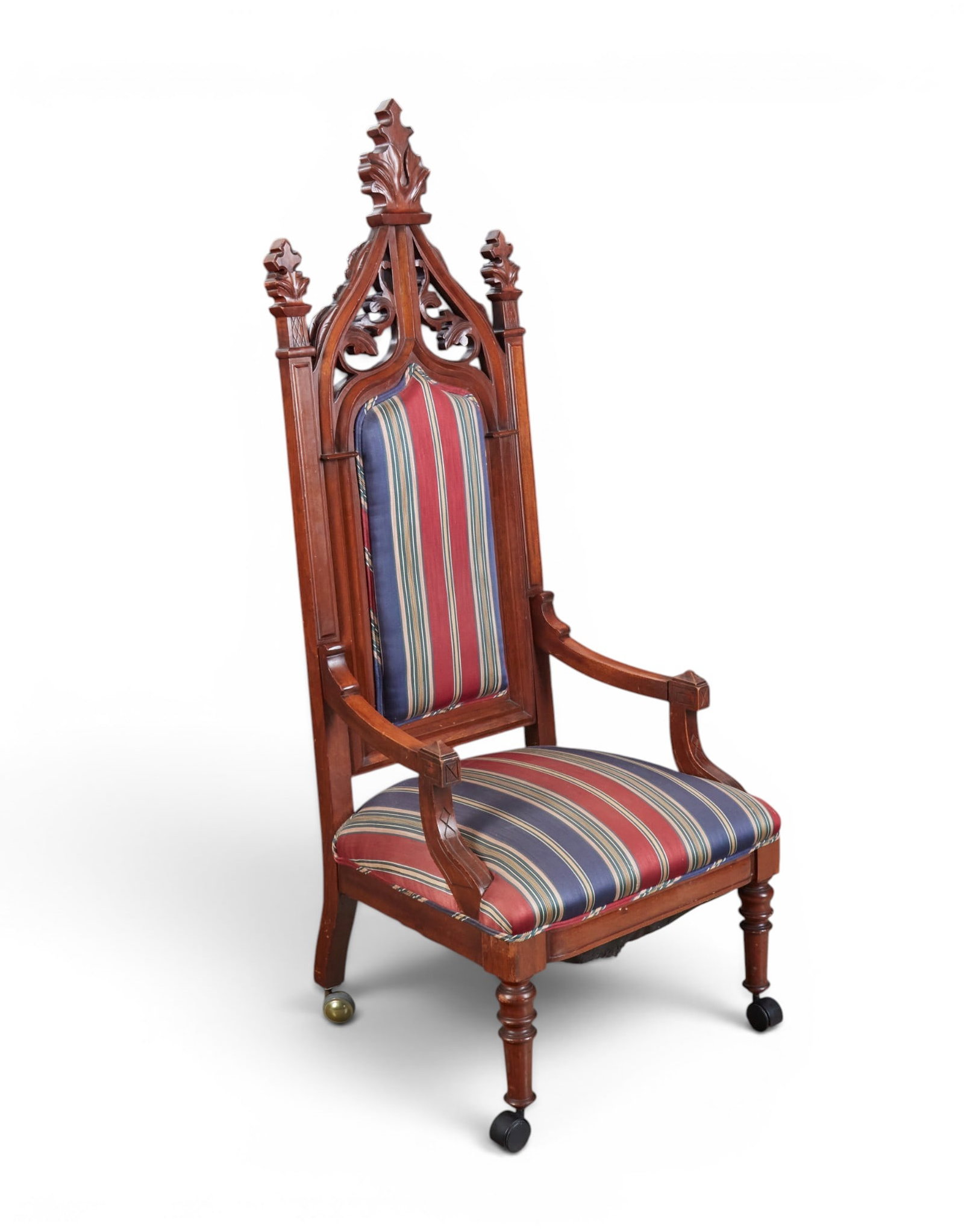 A Gothic style mahogany armchair, late 19th/20th century (1 of 7)