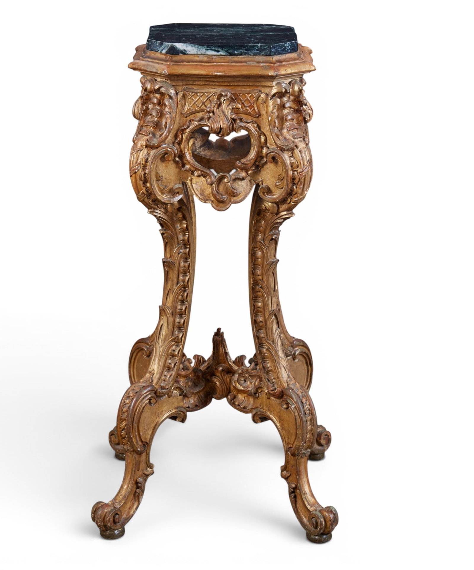 A Louis XV style giltwood pedestal, circa 1900 (1 of 5)