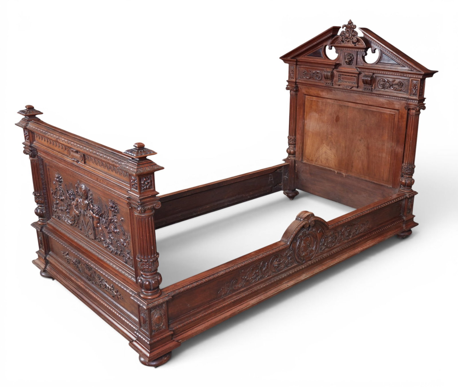 A Continental Neoclassical mahogany bed, late 19th century (1 of 10)