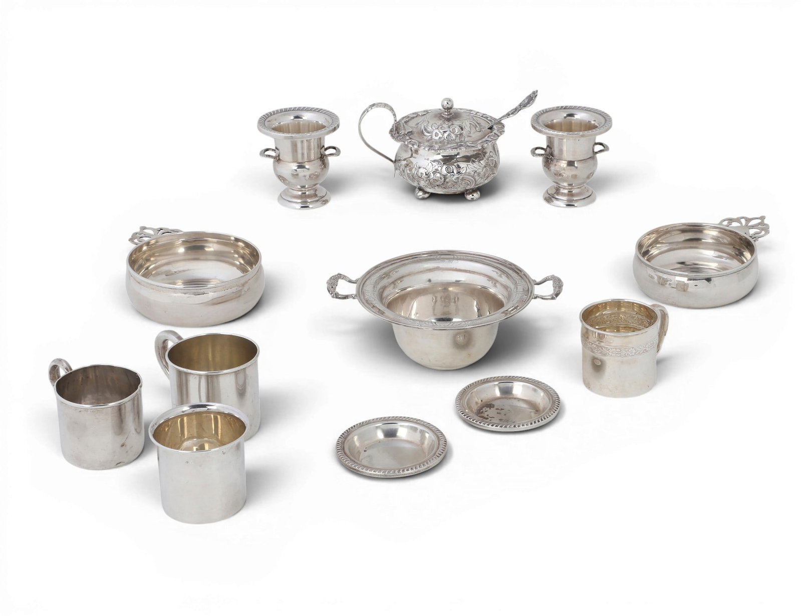 An assembled eleven piece group of American sterling silver hollowware, various makers (1 of 5)
