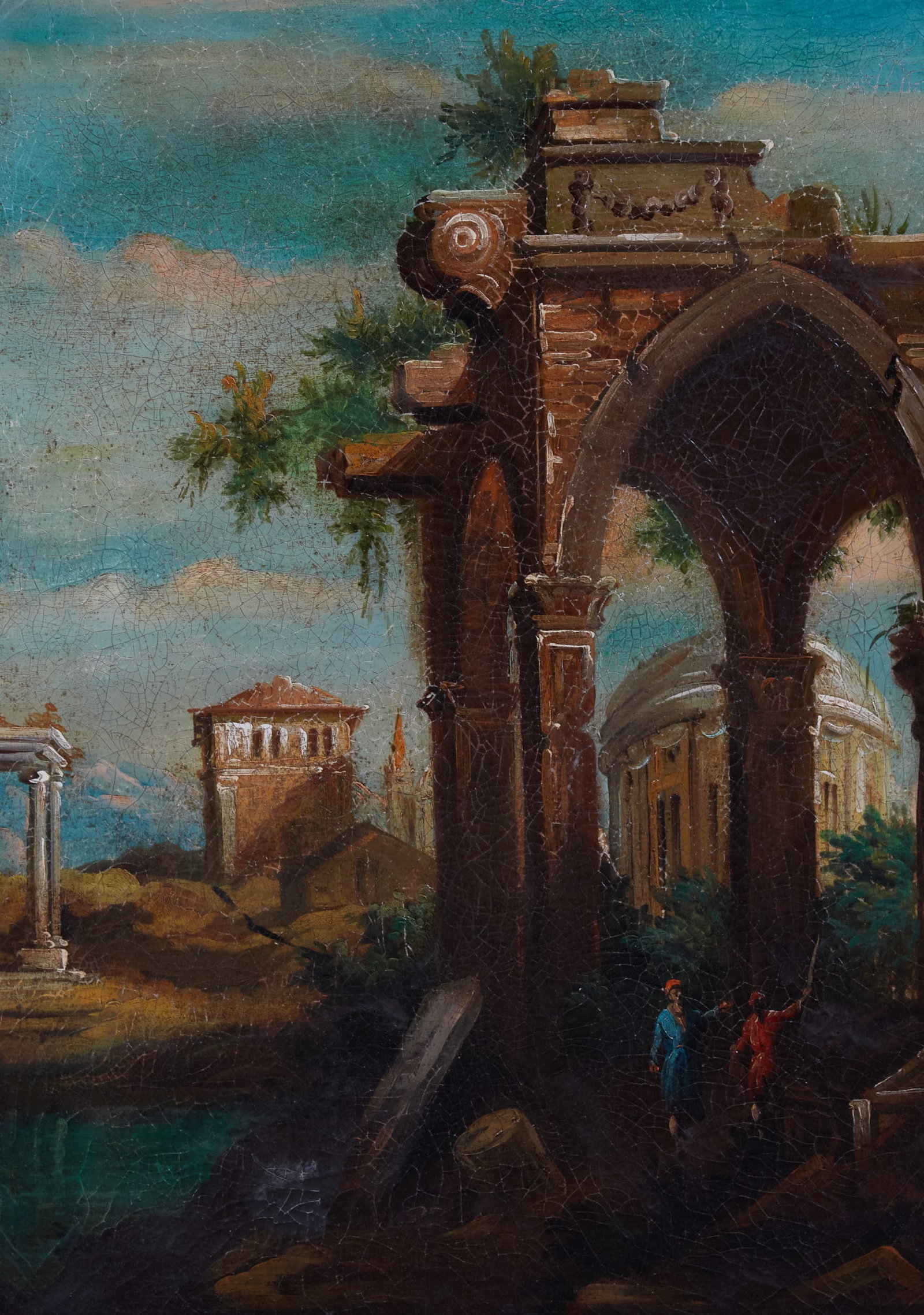 Italian School (20th century), Capriccio scene, oil on canvas, 28 x 19 1/2in (71 x 50cm) (1 of 5)