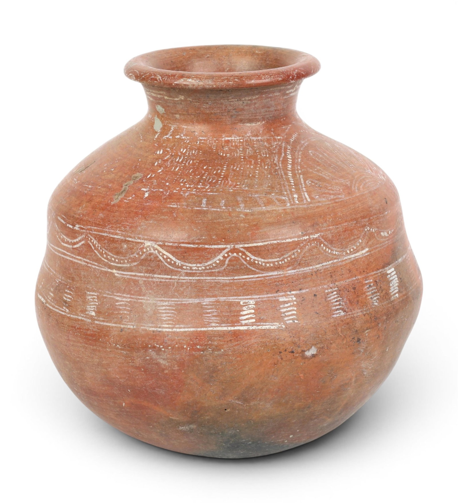 A Mesoamerican earthenware olla pot (1 of 5)