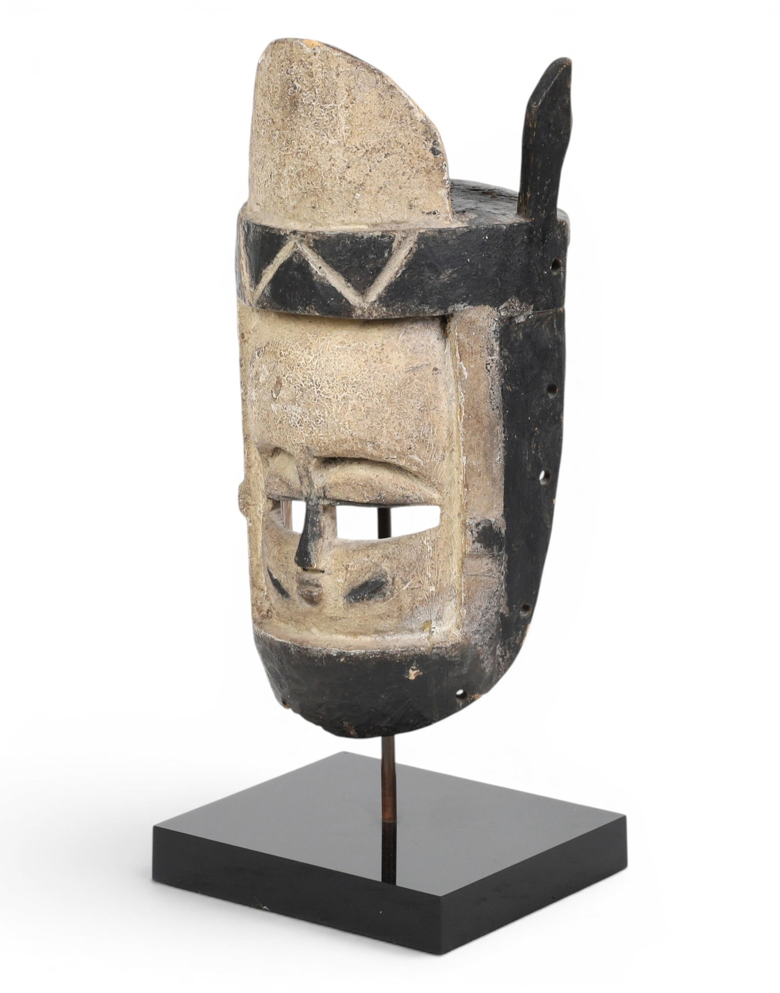 A Bini painted wood mask (1 of 5)