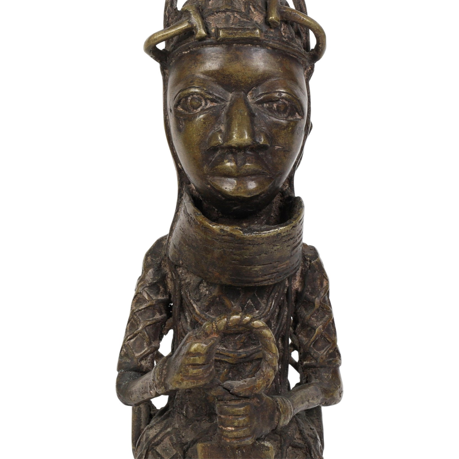 Two Benin bronze figures - 3