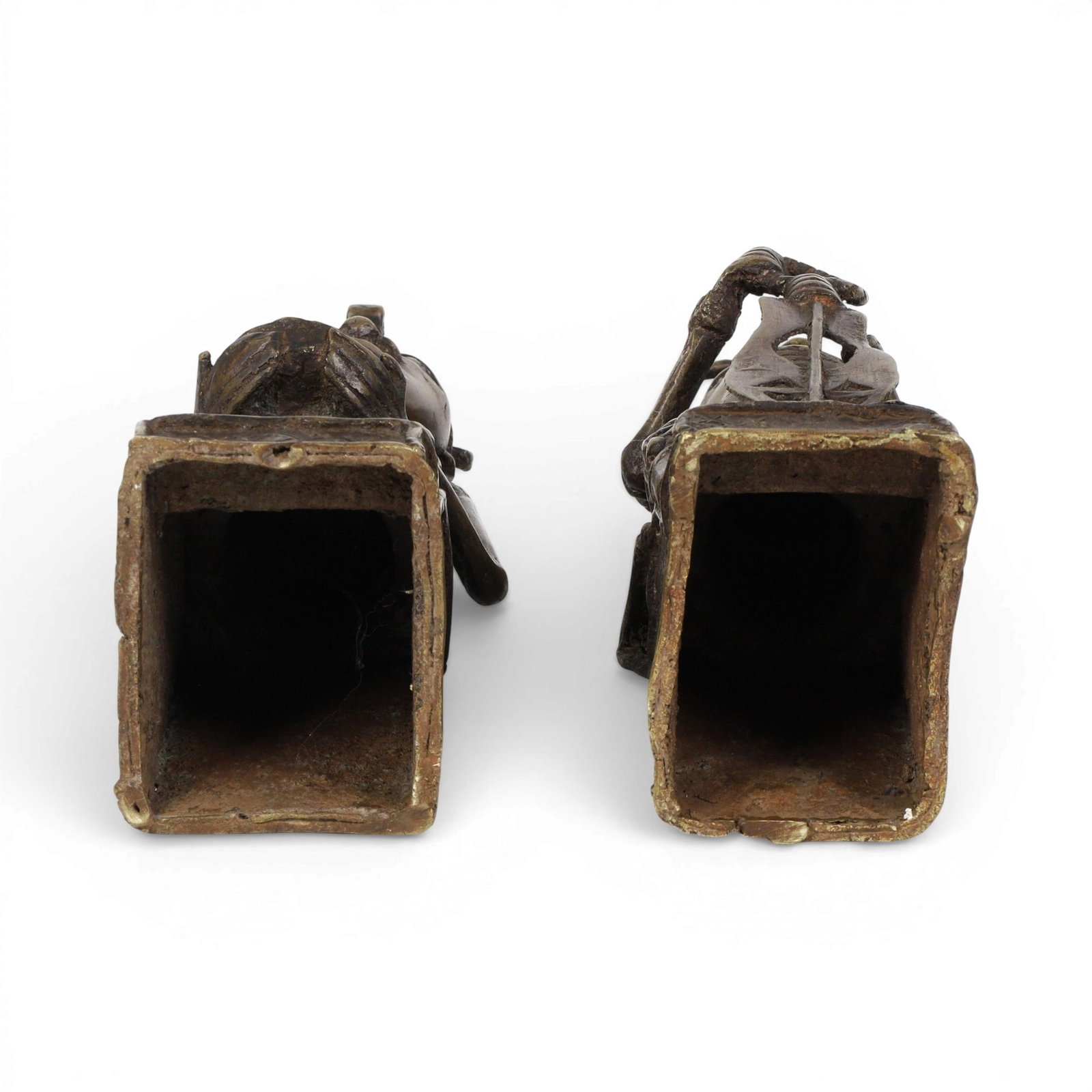 Two Benin bronze figures - 5