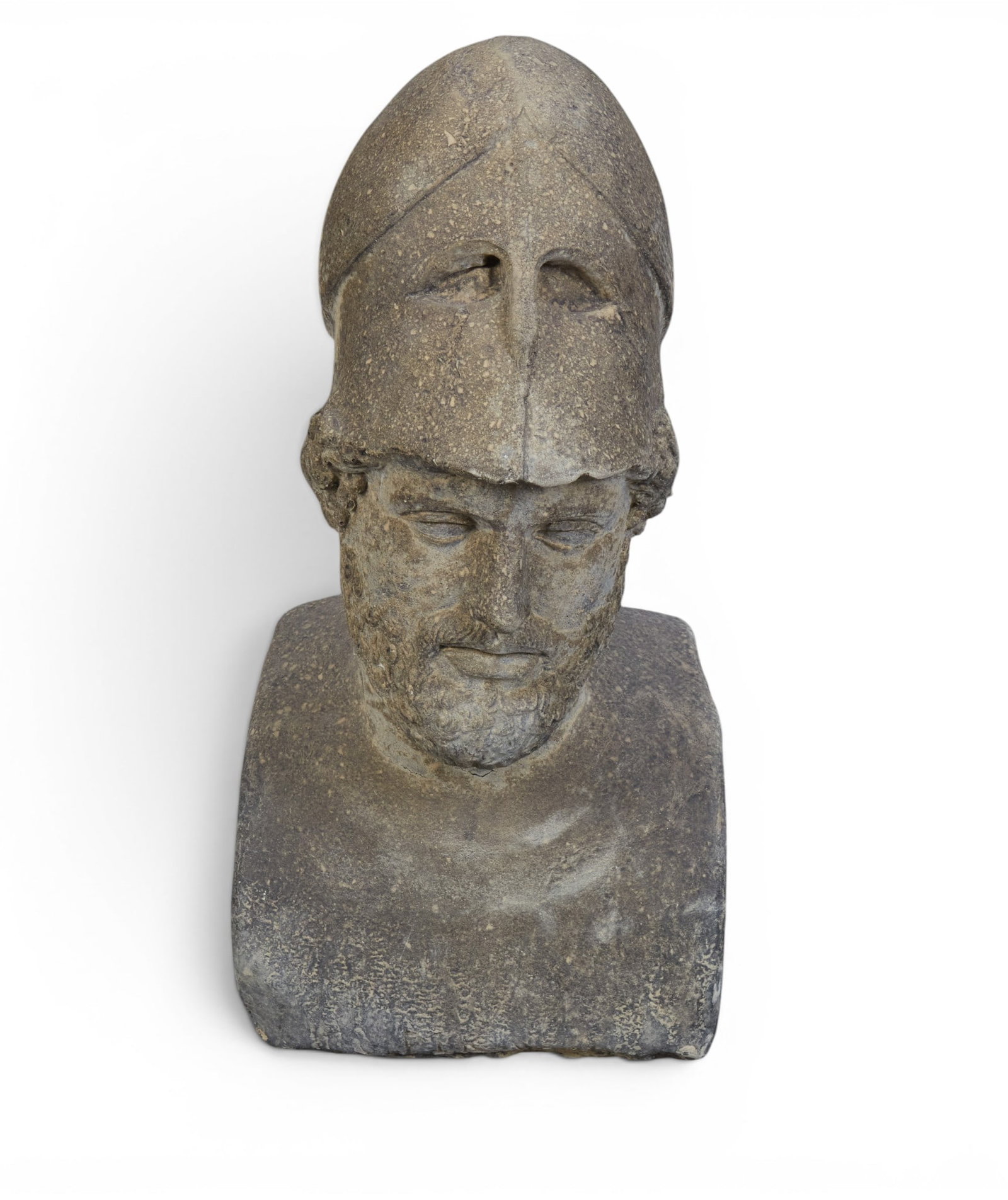 An Ancient Greek style cast stone bust of Pericles, modern (1 of 5)