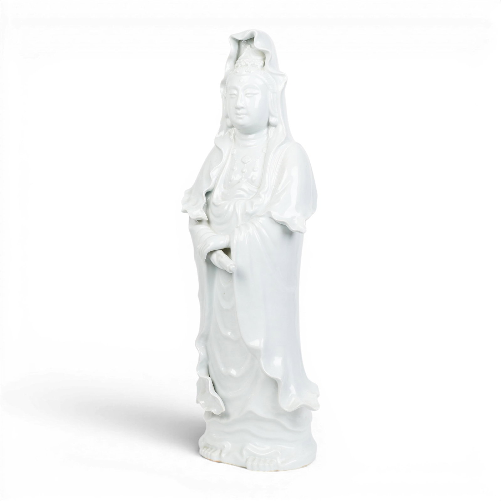 A Chinese Dehua porcelain model of Guanyin (1 of 5)