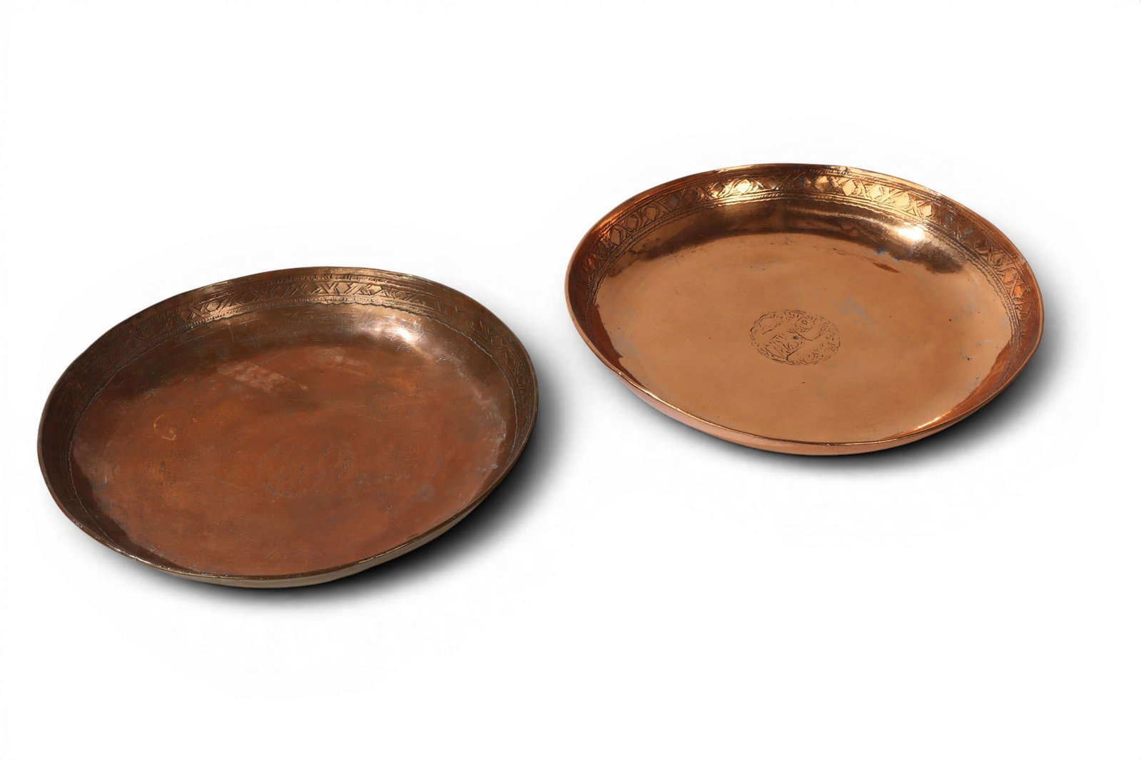 Two Persian metalware bowls (1 of 9)