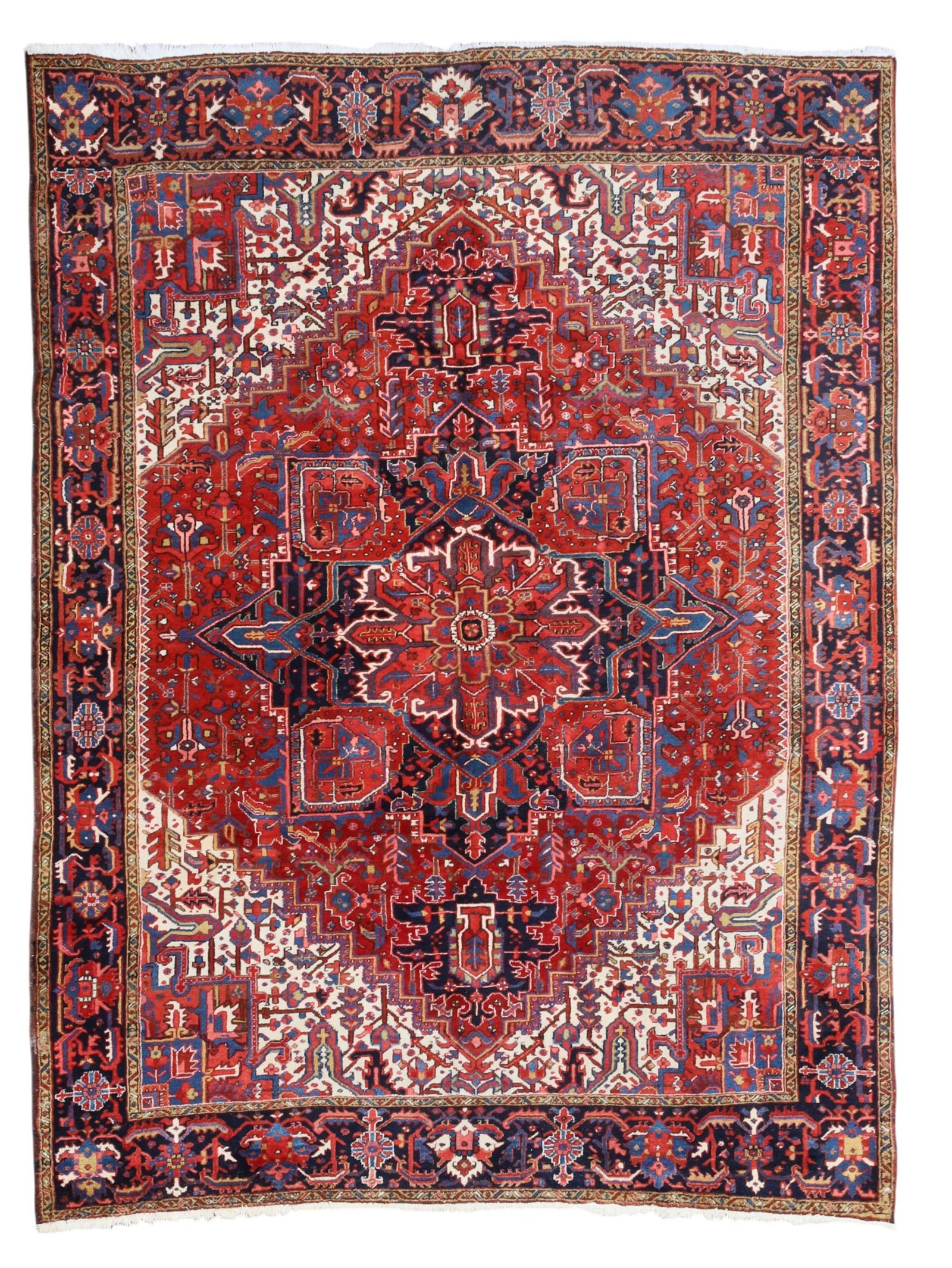 A Heriz rug, Northwest Persia, mid 20th century: A Heriz rug Northwest Persia mid 20th century approximately 8ft x 11ft (243 x 335cm)