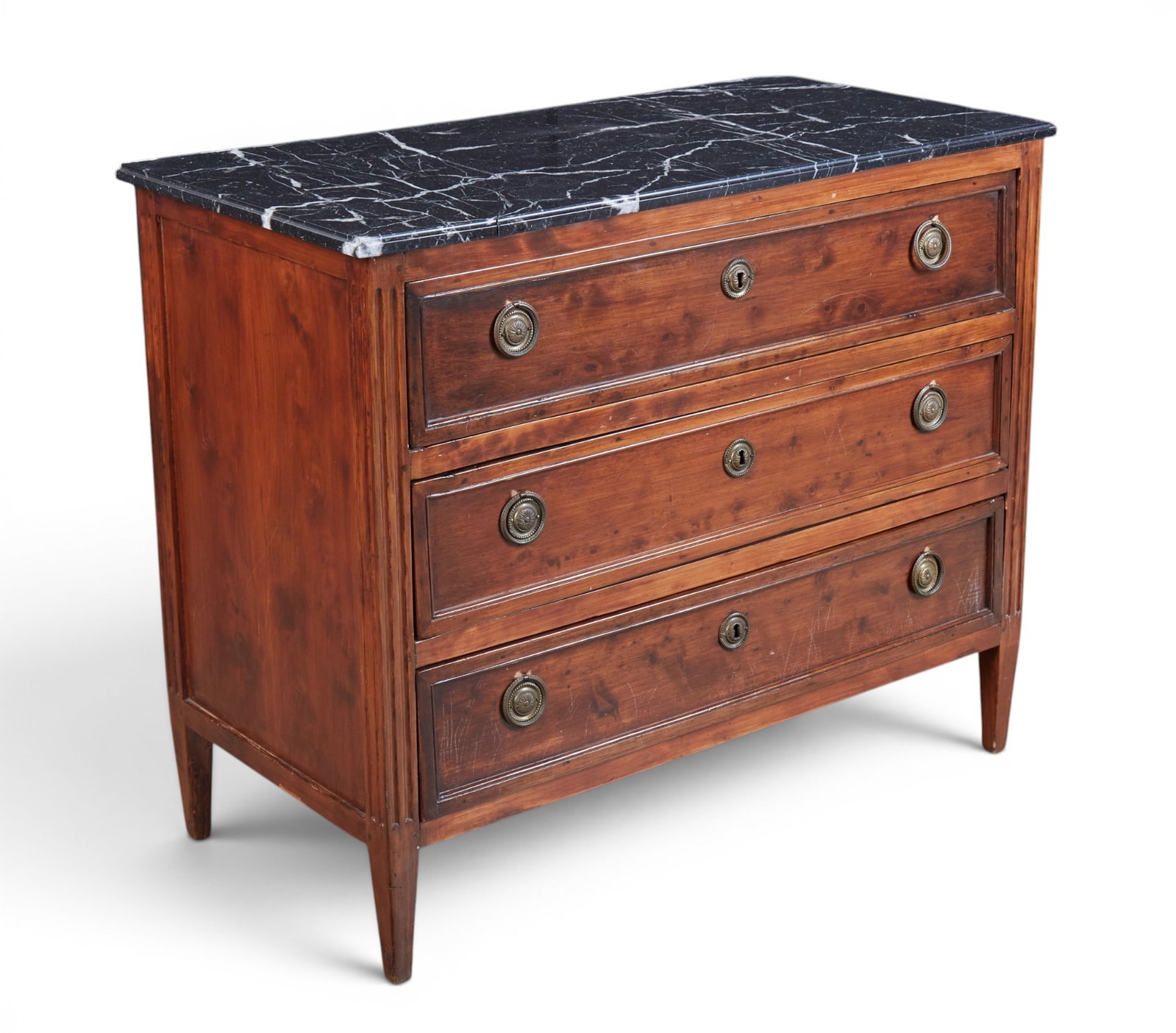 A Directoire stained fruitwood commode, circa 1800 (1 of 9)