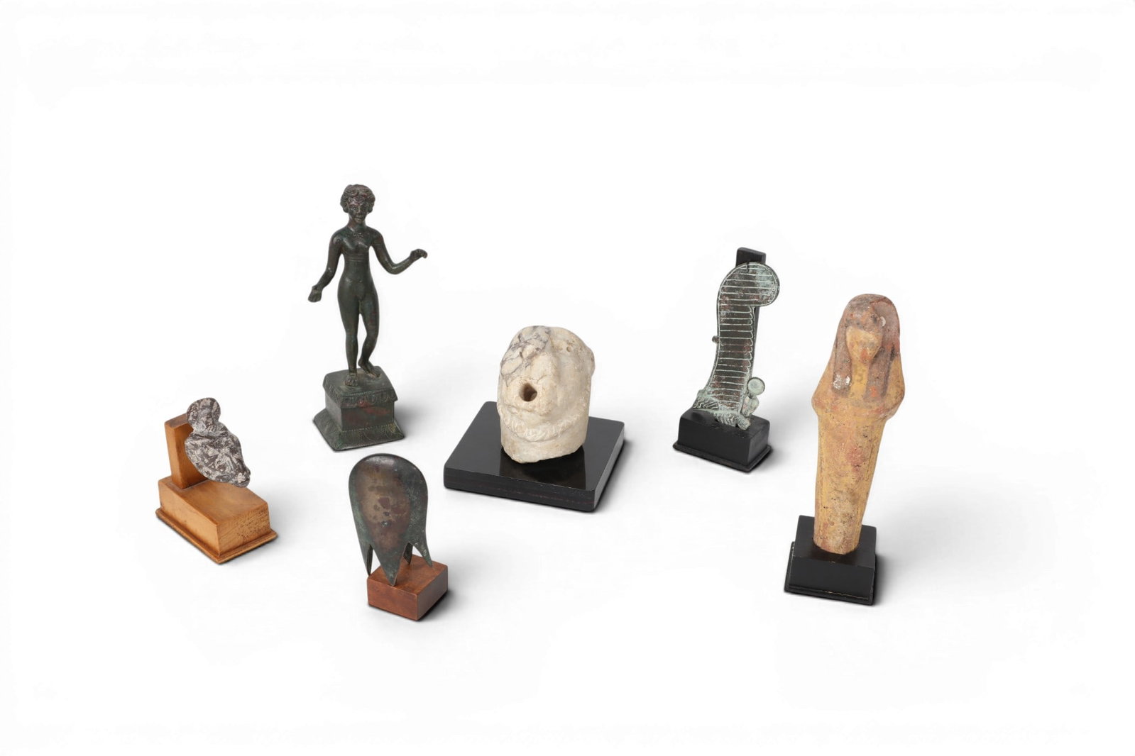 A group of six mixed media artifacts, Egypt and other areas, possibly Ancient (1 of 3)