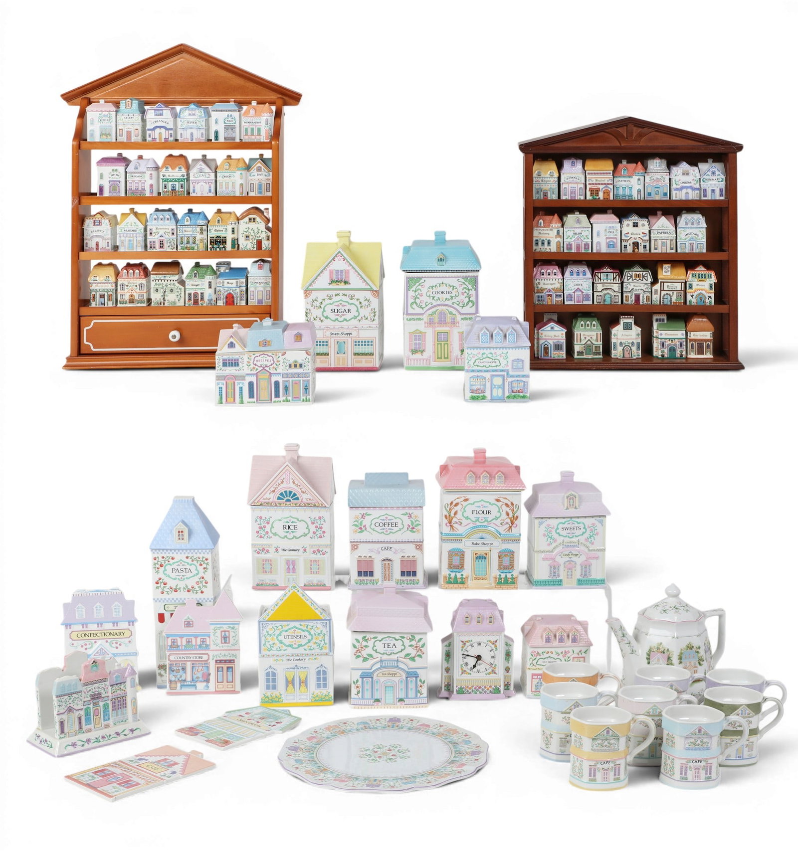 A large assorted collection of Lenox Spice Village porcelain kitchen articles (approximately 80 (1 of 8)