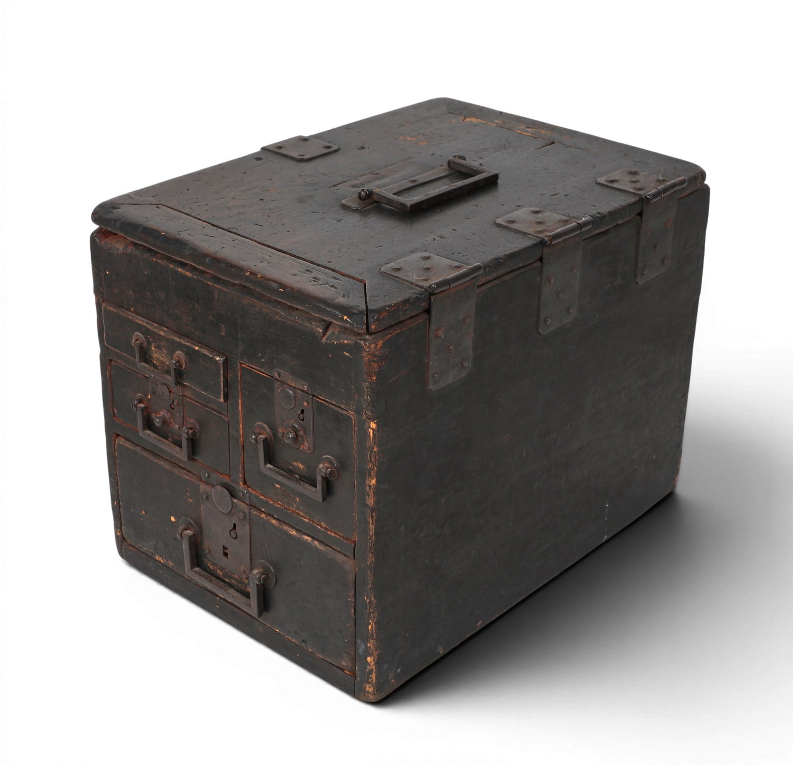 An antique Japanese money box (Zenibako) (1 of 6)