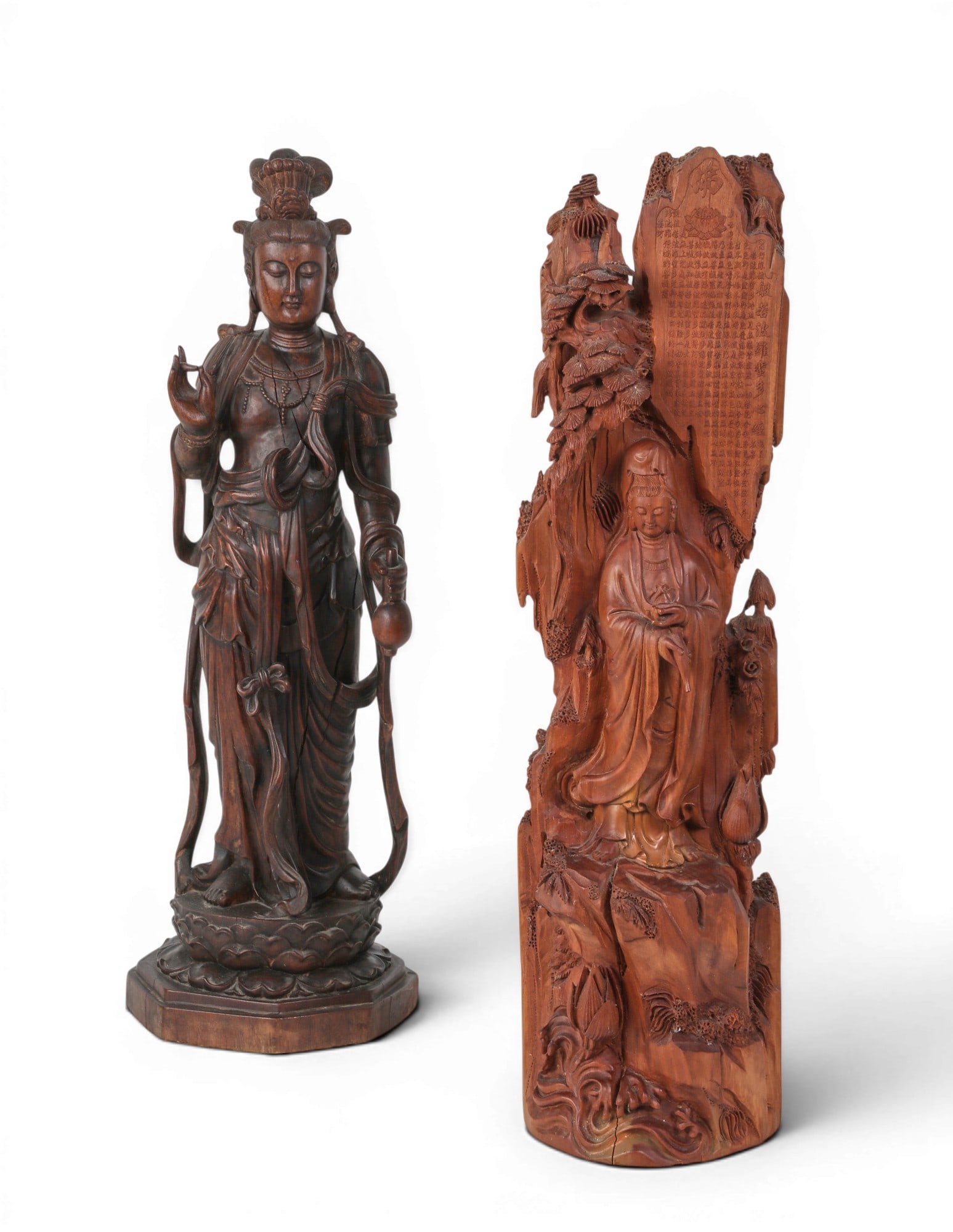 A group of two Chinese carvings (1 of 6)