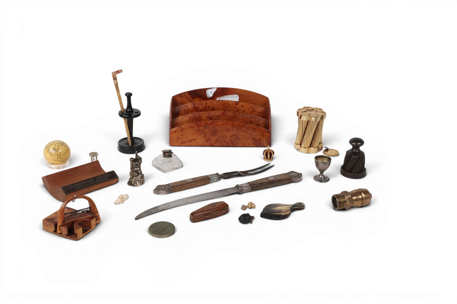 A group of approximately twenty-one various mixed media curiosities (1 of 3)