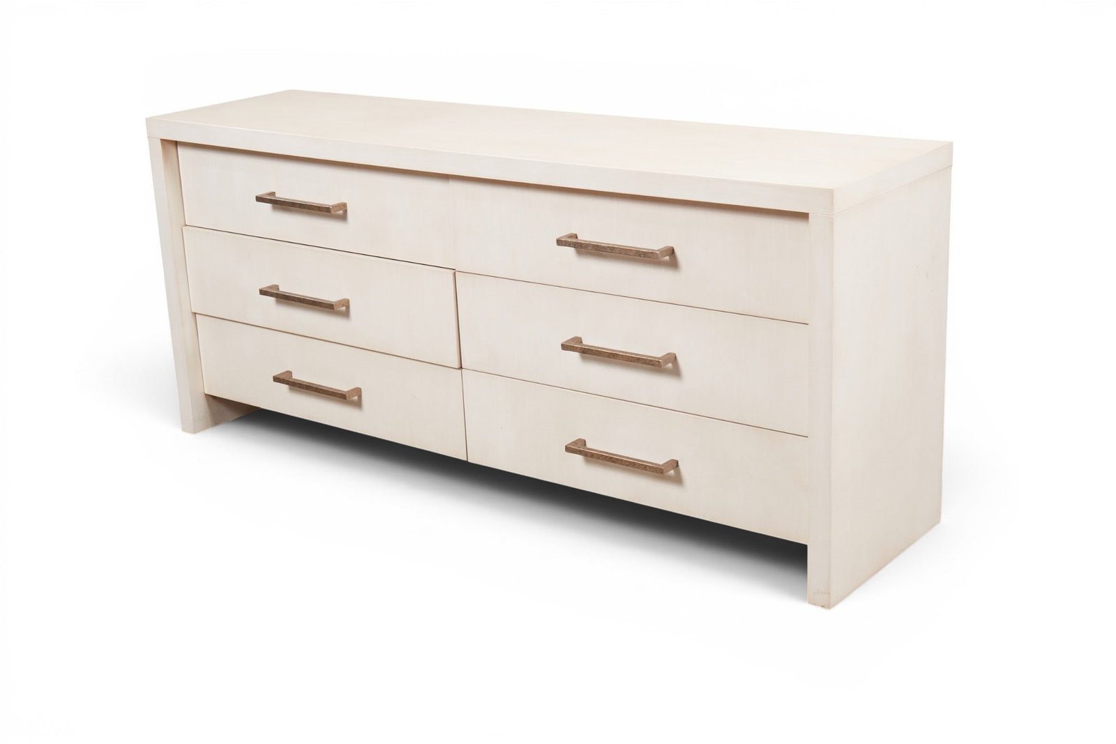 A contemporary dresser: A contemporary dresser height 33 x width 76 x depth 20 in. (83.8 x 193 x 50.8 cm.)