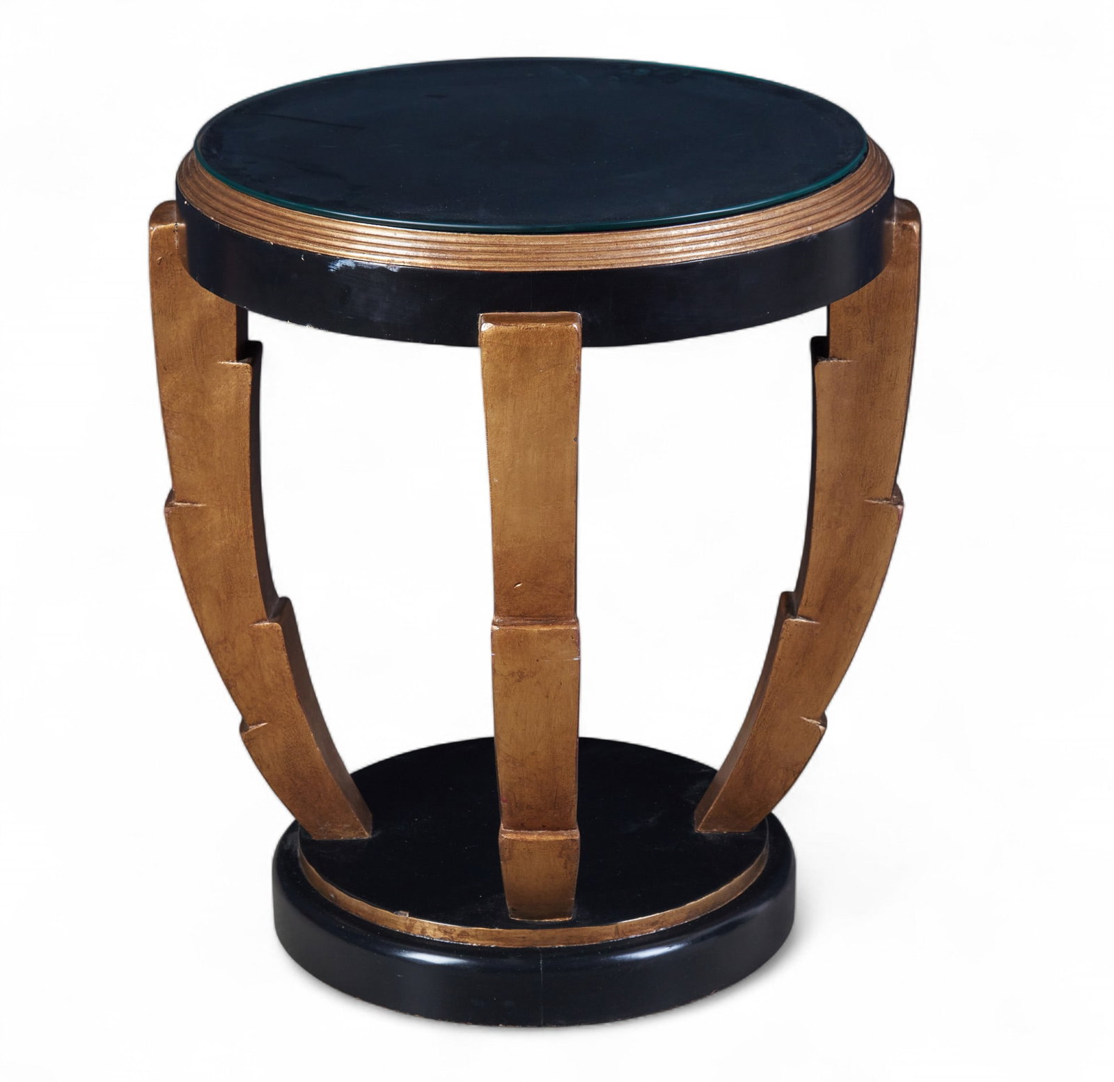 An Art Deco parcel gilt ebonized center table, Modern (1 of 5)