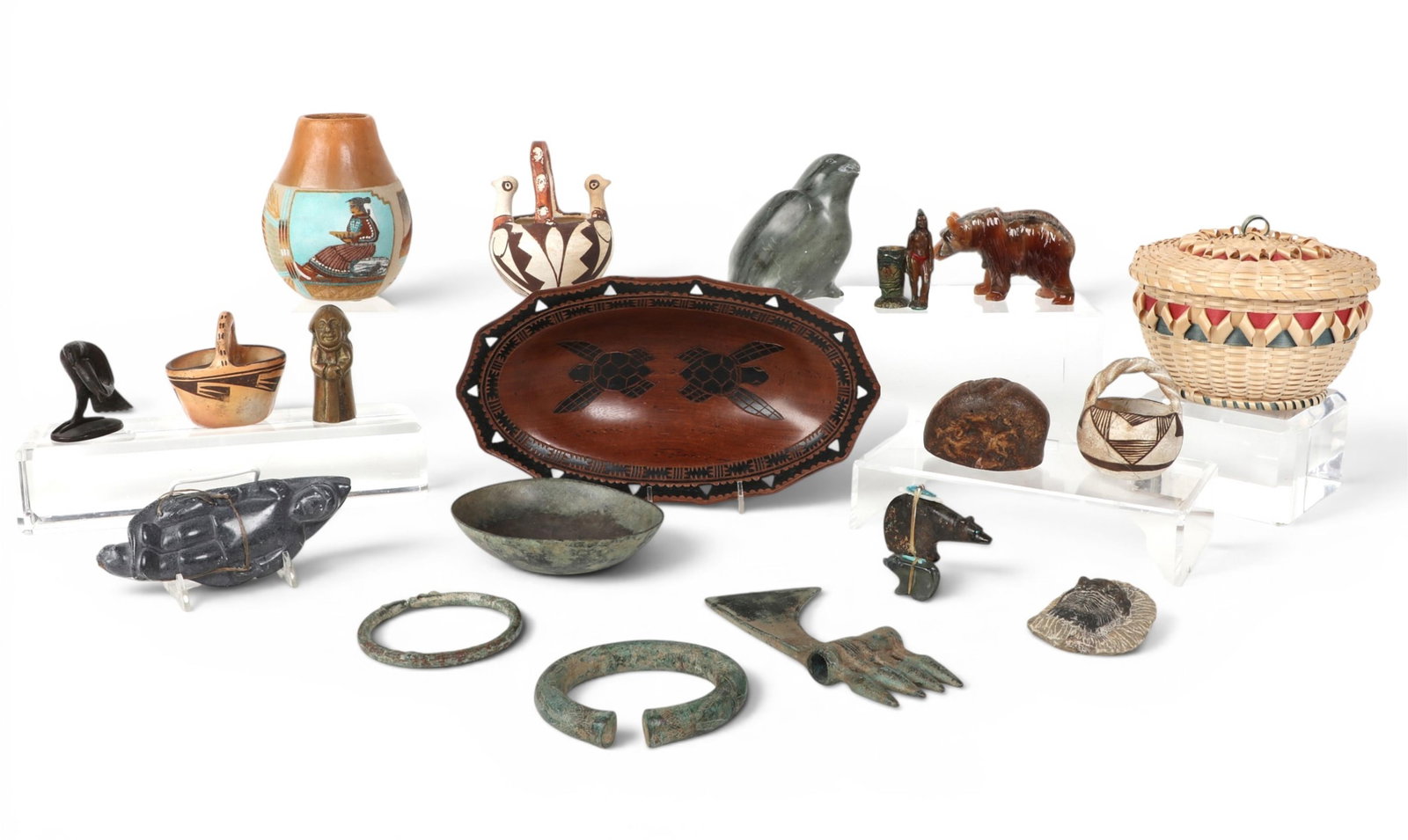 A group of seventeen International mixed media objects (1 of 7)