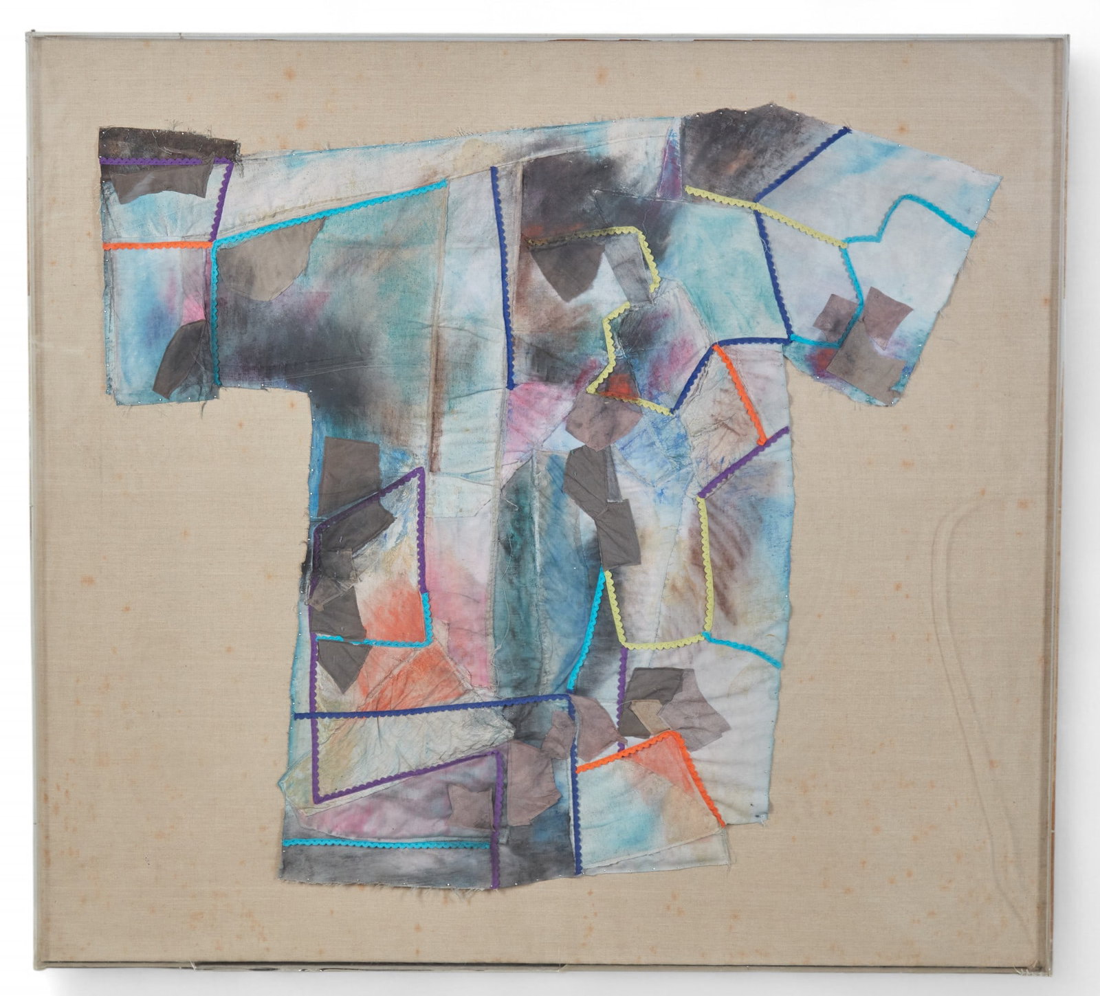 An imposing hand fashioned smock, as a painting by Carole Greer (1 of 3)