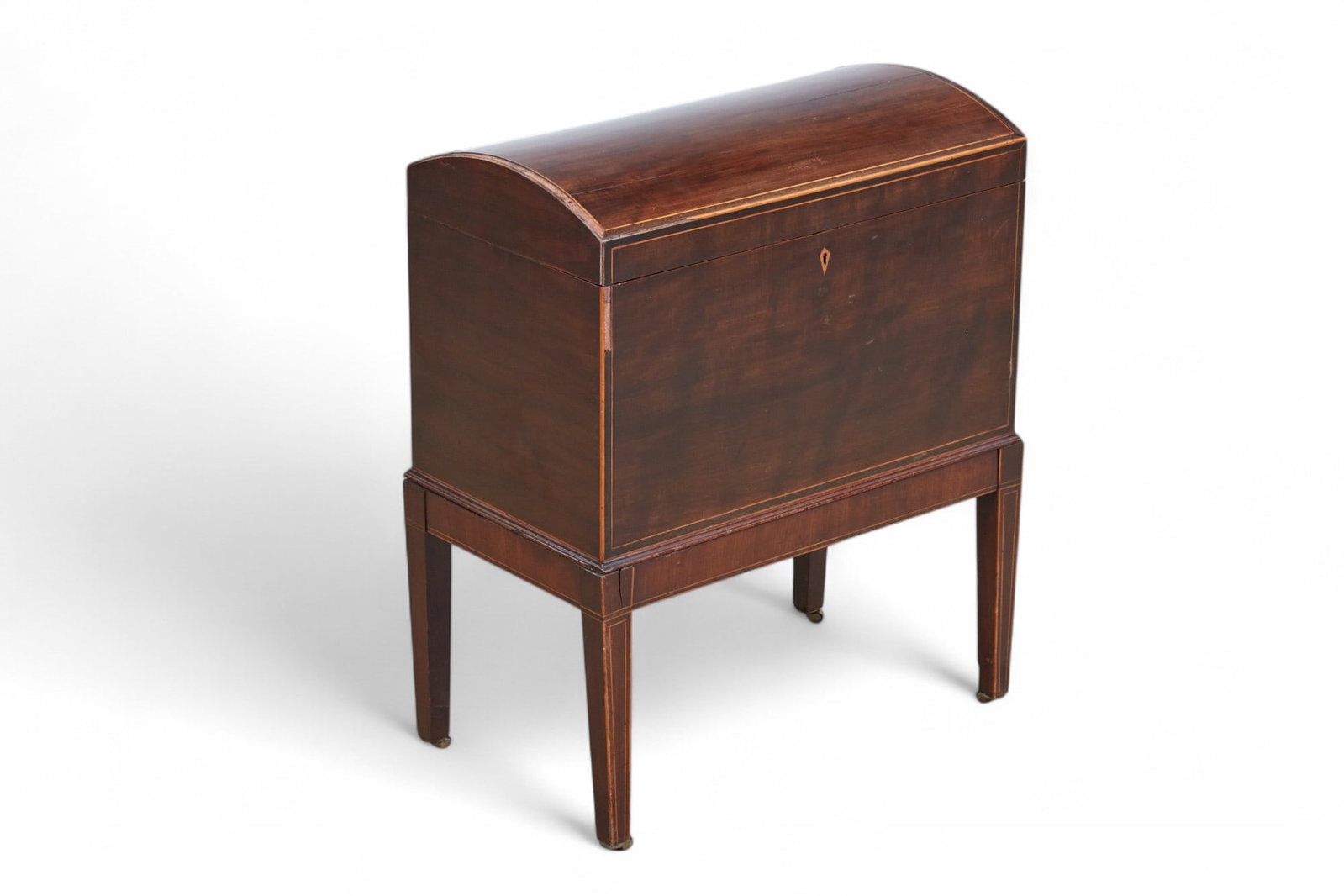 A George III inlaid mahogany cellarette, Circa 1800 (1 of 8)
