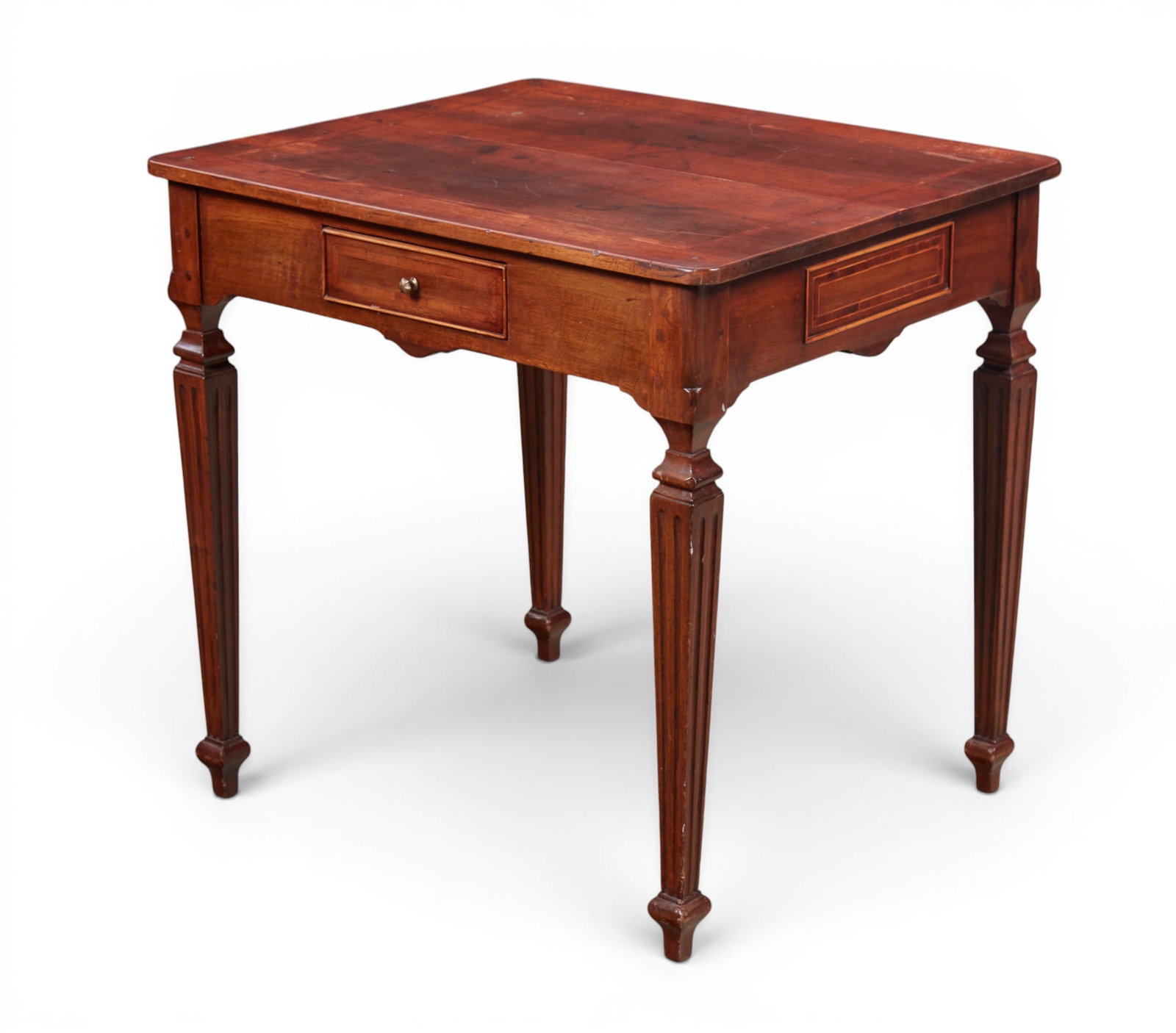 A rustic table with a drawer (1 of 8)