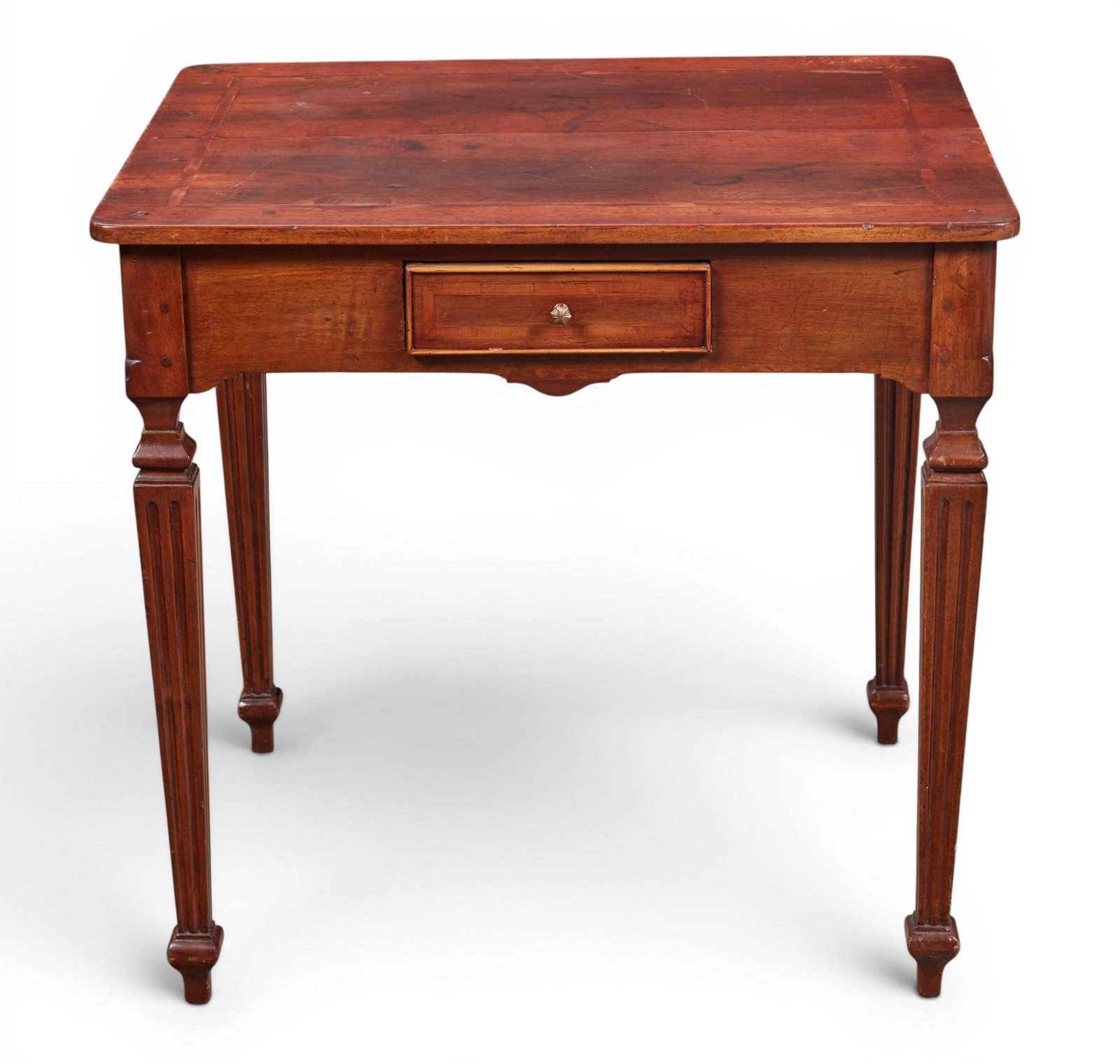 A rustic table with a drawer - 2
