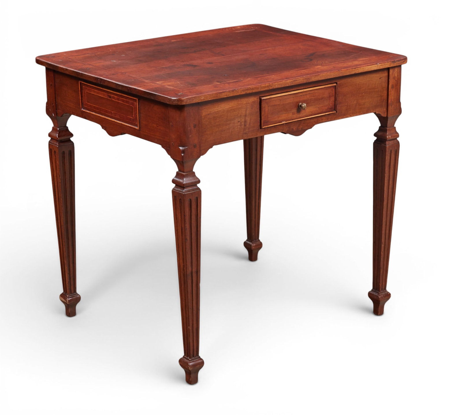 A rustic table with a drawer - 6
