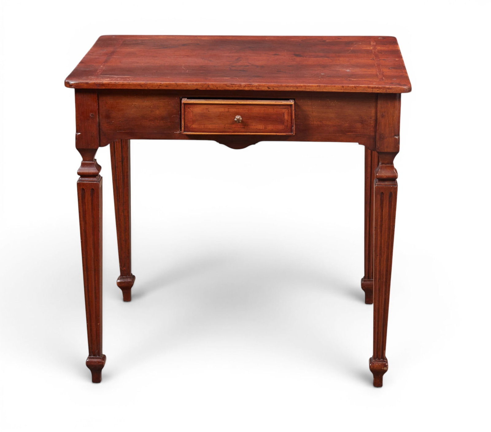 A rustic table with a drawer - 7