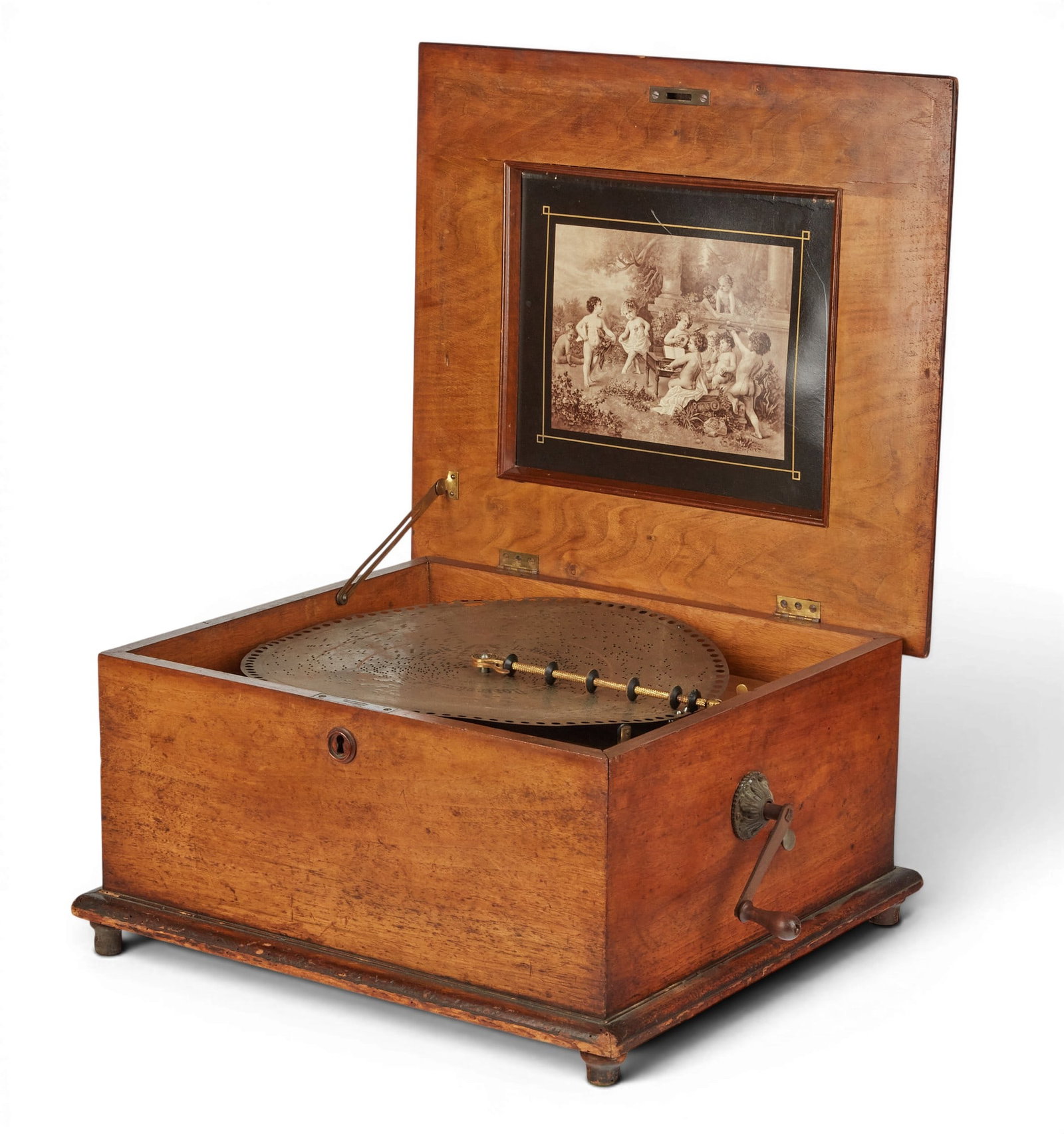 A polyphon disk music box, late 19th century (1 of 9)