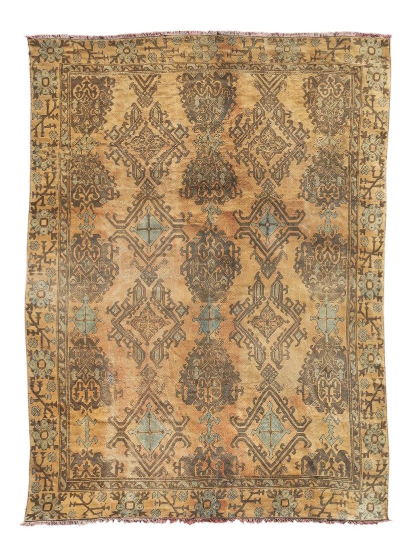 A Oushak rug, 20th century (1 of 3)