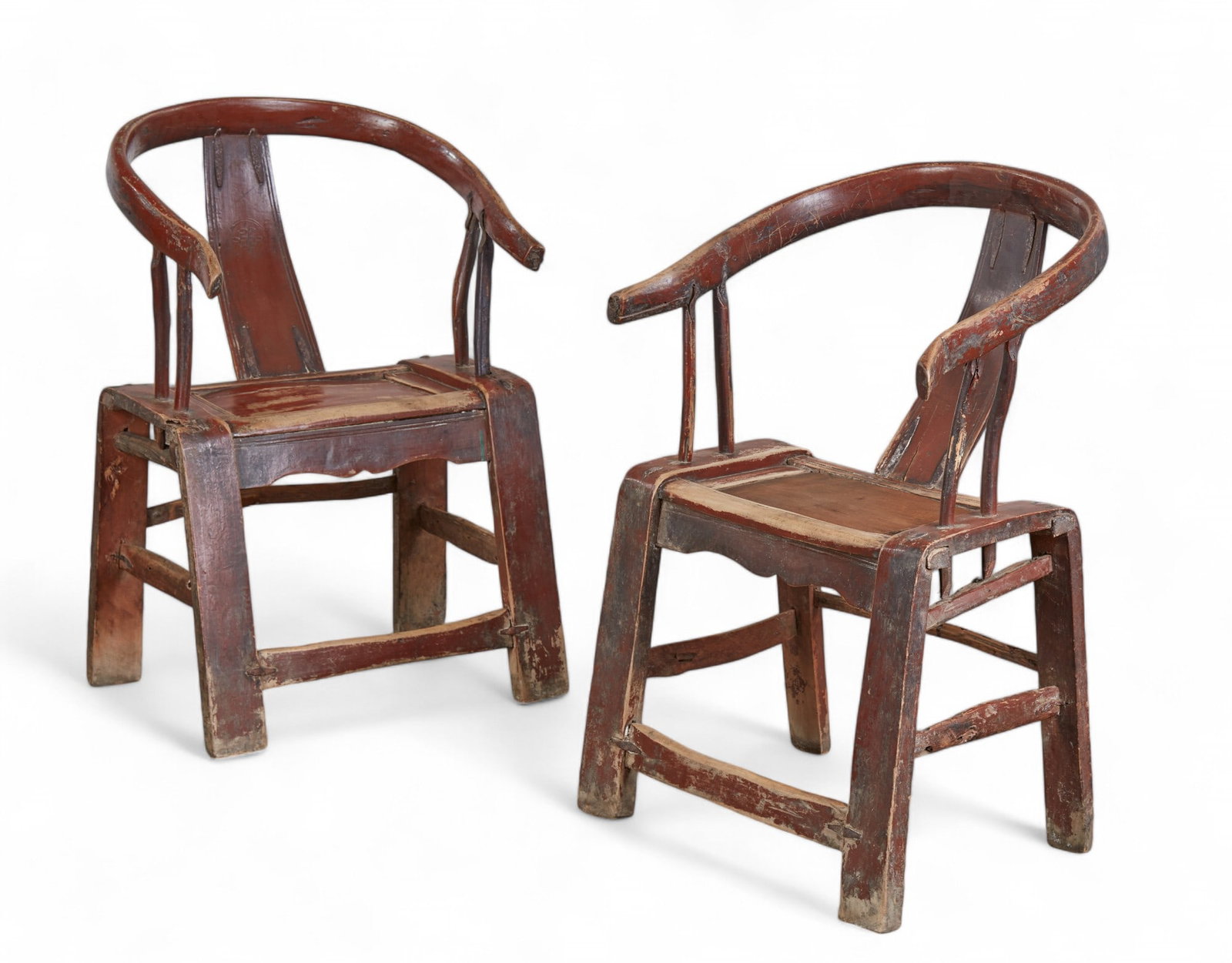 A pair of Chinese hardwood armchairs (1 of 6)