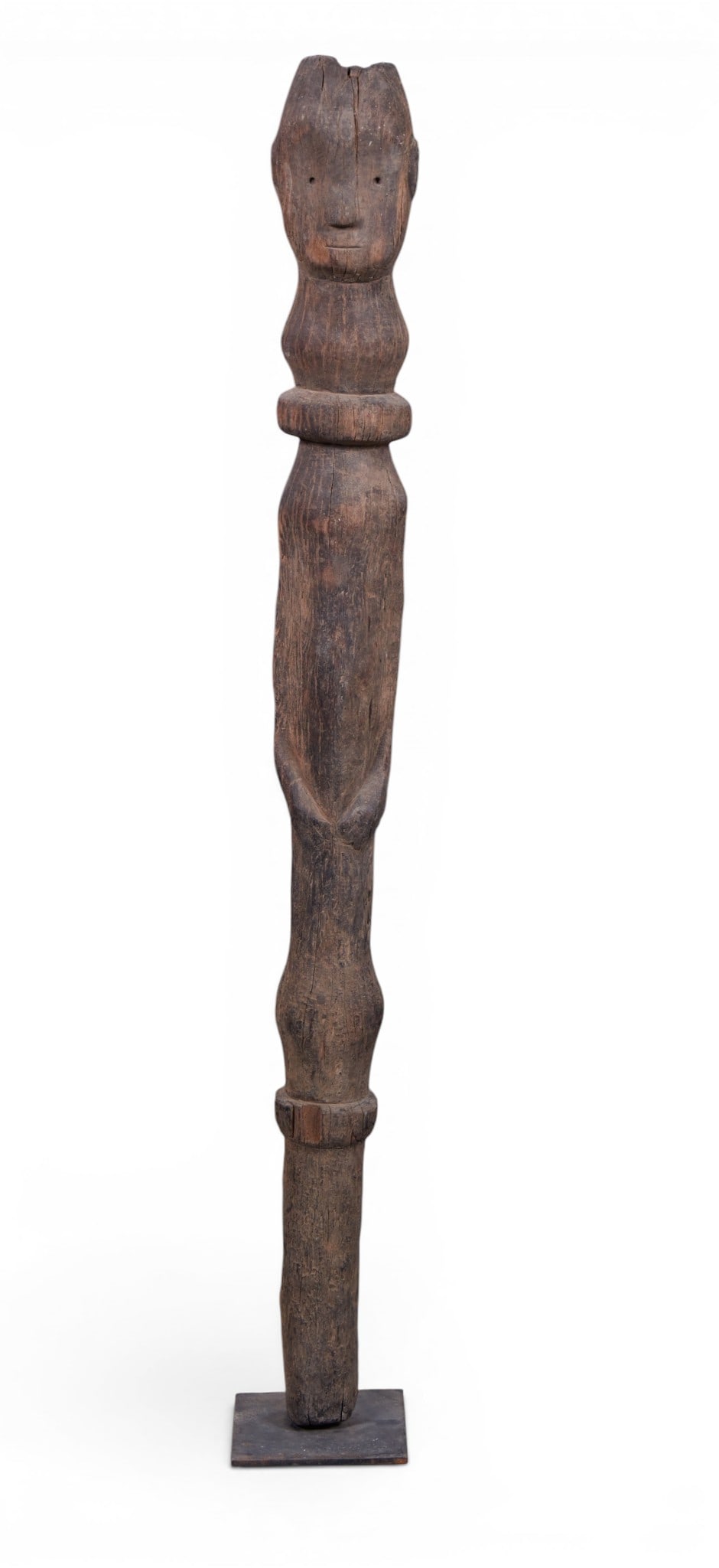 An imposing Borneo wood carved ancestral guardian totem (1 of 6)