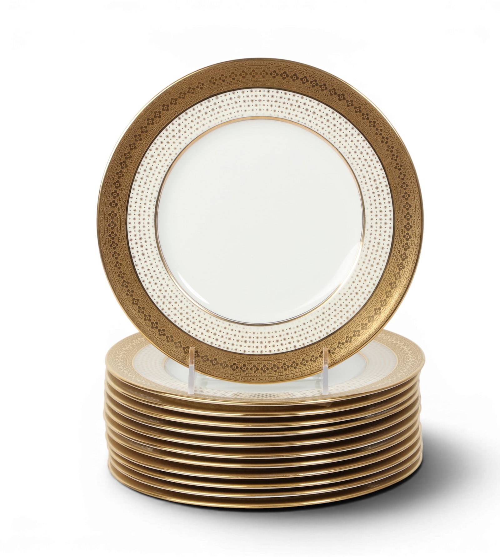 A set of twelve plates by Cauldon for Tiffany & Co: A set of twelve plates by Cauldon for Tiffany & Co diameter 9 in. (22.9 cm.)