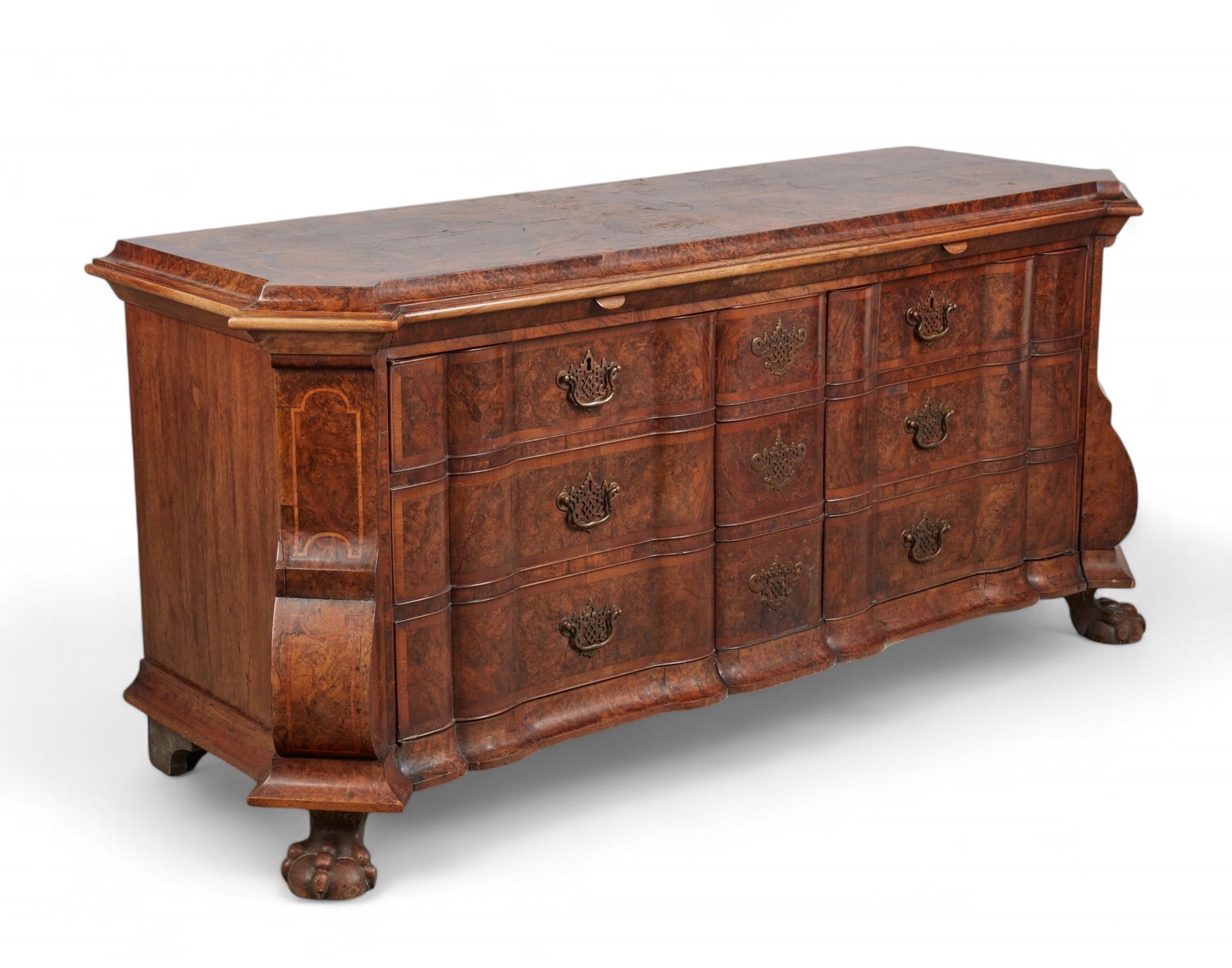 A Dutch Baroque style inlaid walnut commode, 20th century (1 of 12)