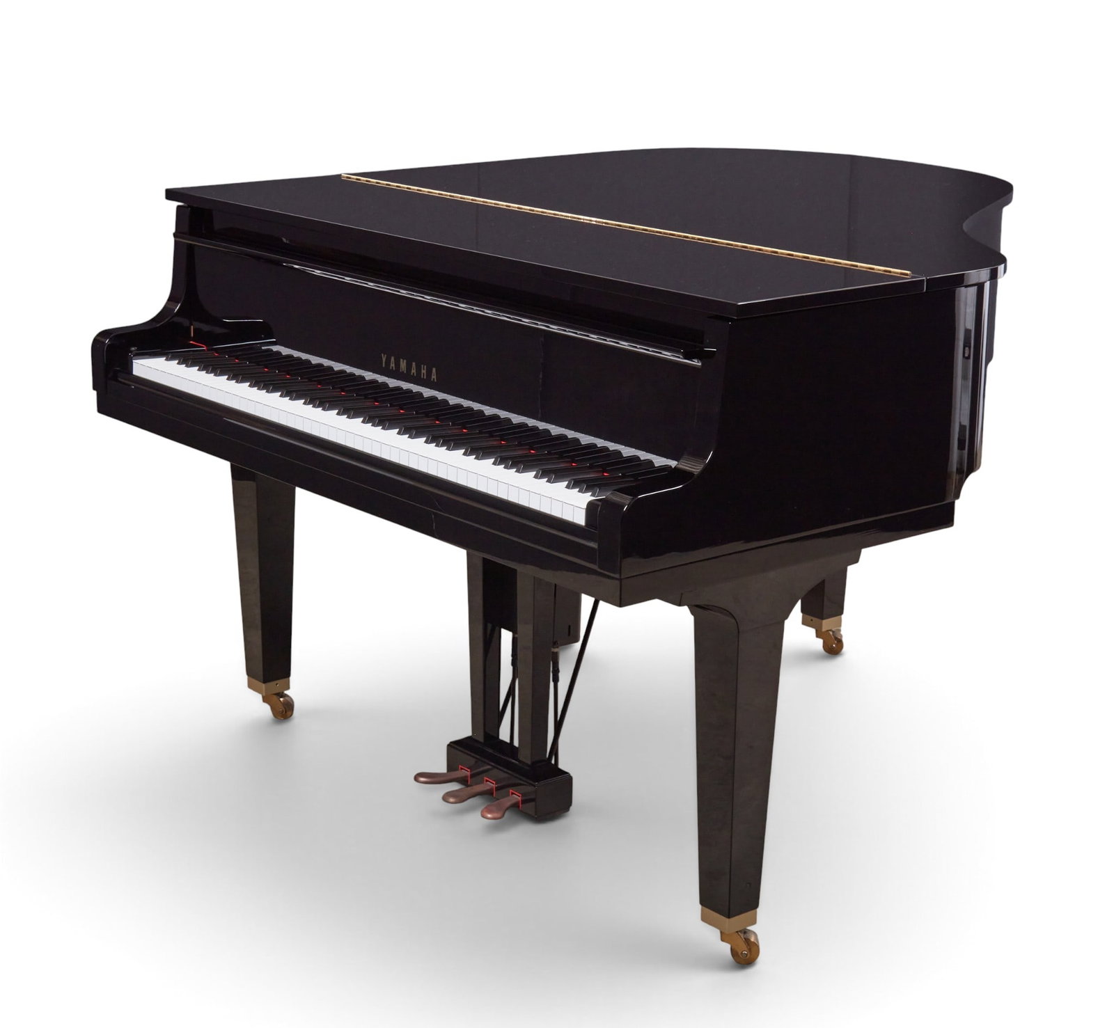 A Yamaha 5' 2" ebonized grand piano, post 1950 - 3