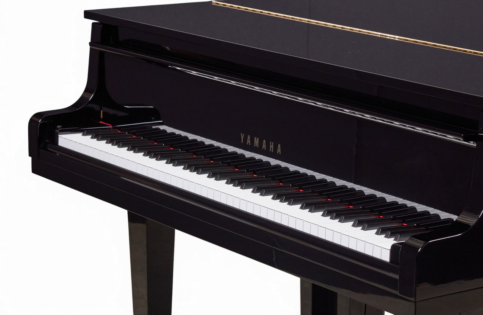 A Yamaha 5' 2" ebonized grand piano, post 1950 - 4