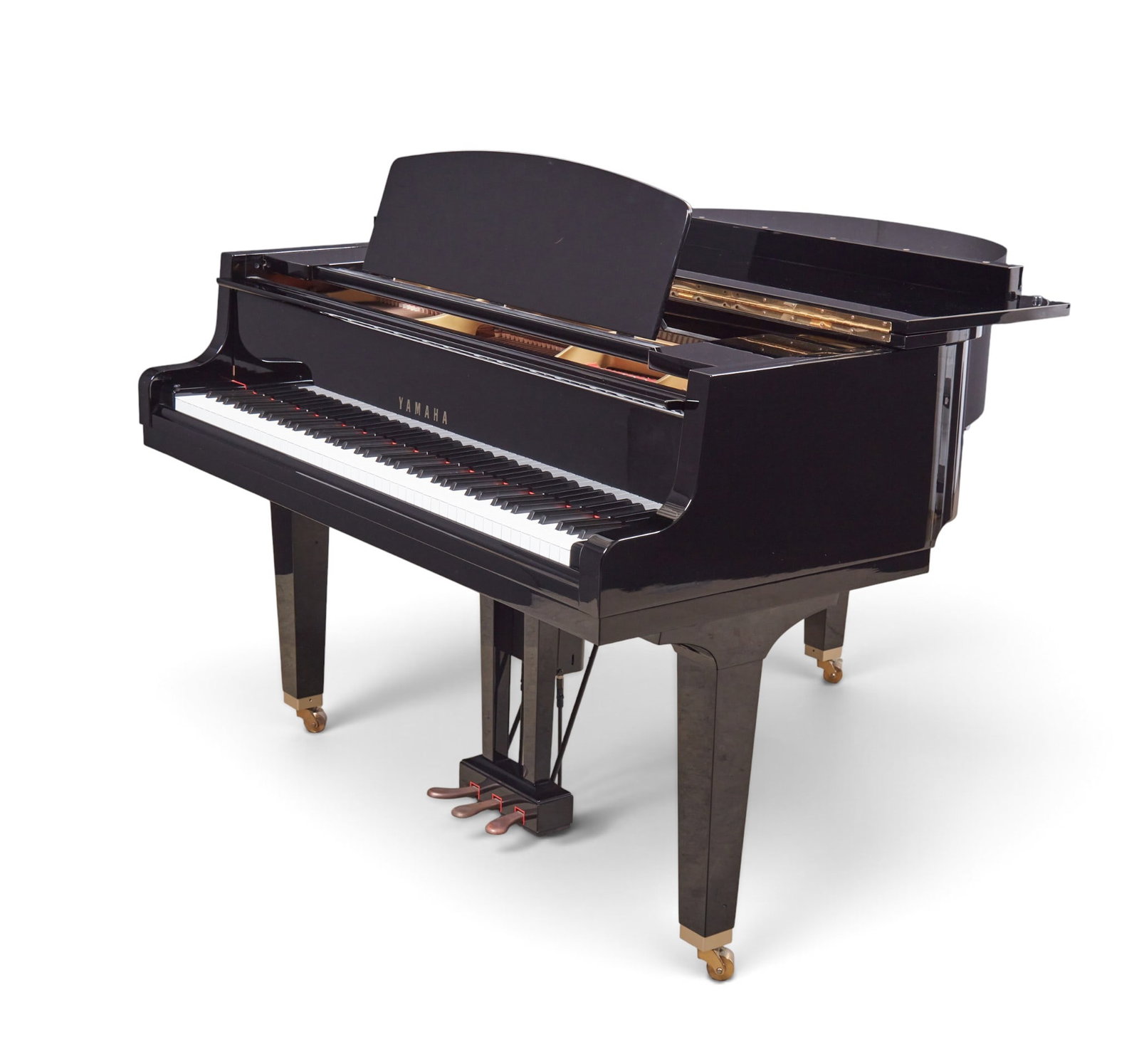 A Yamaha 5' 2" ebonized grand piano, post 1950 - 7