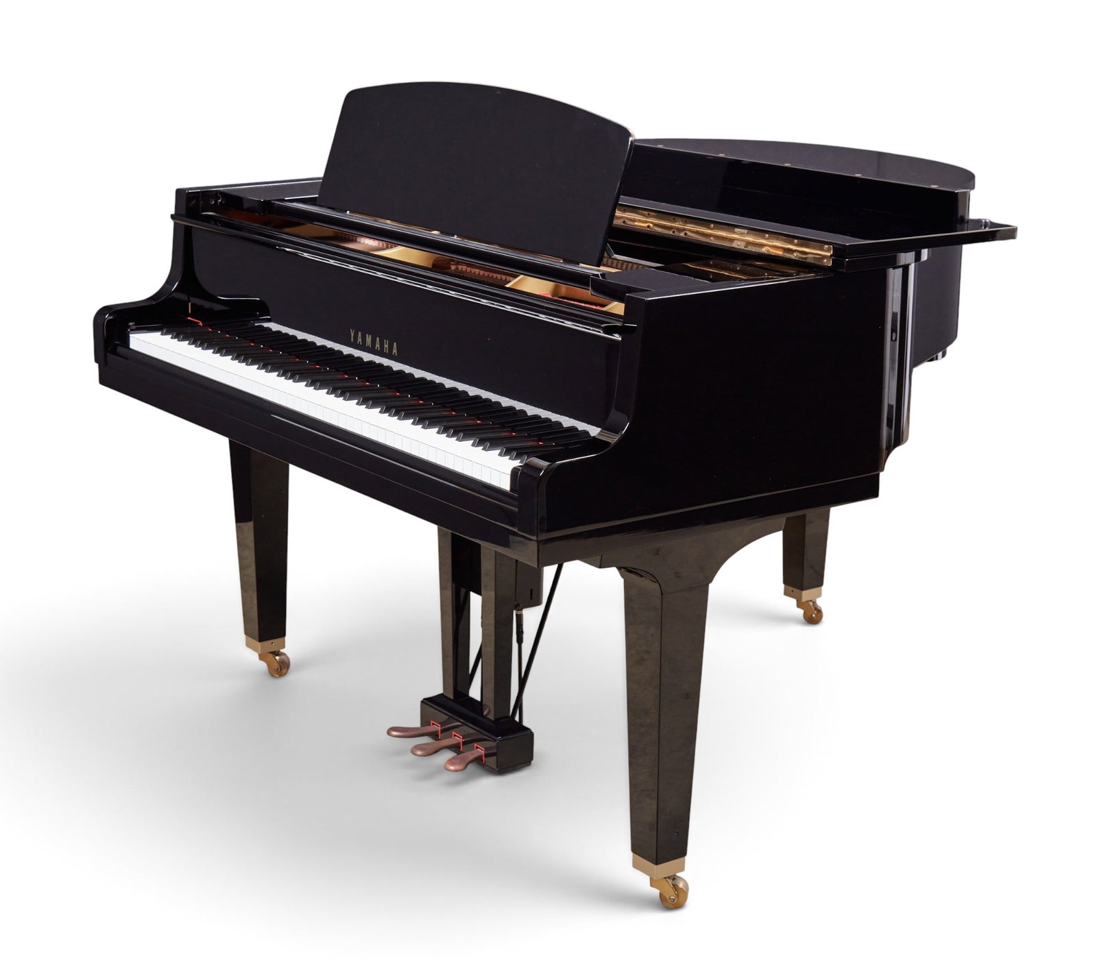 A Yamaha 5' 2" ebonized grand piano, post 1950 - 8