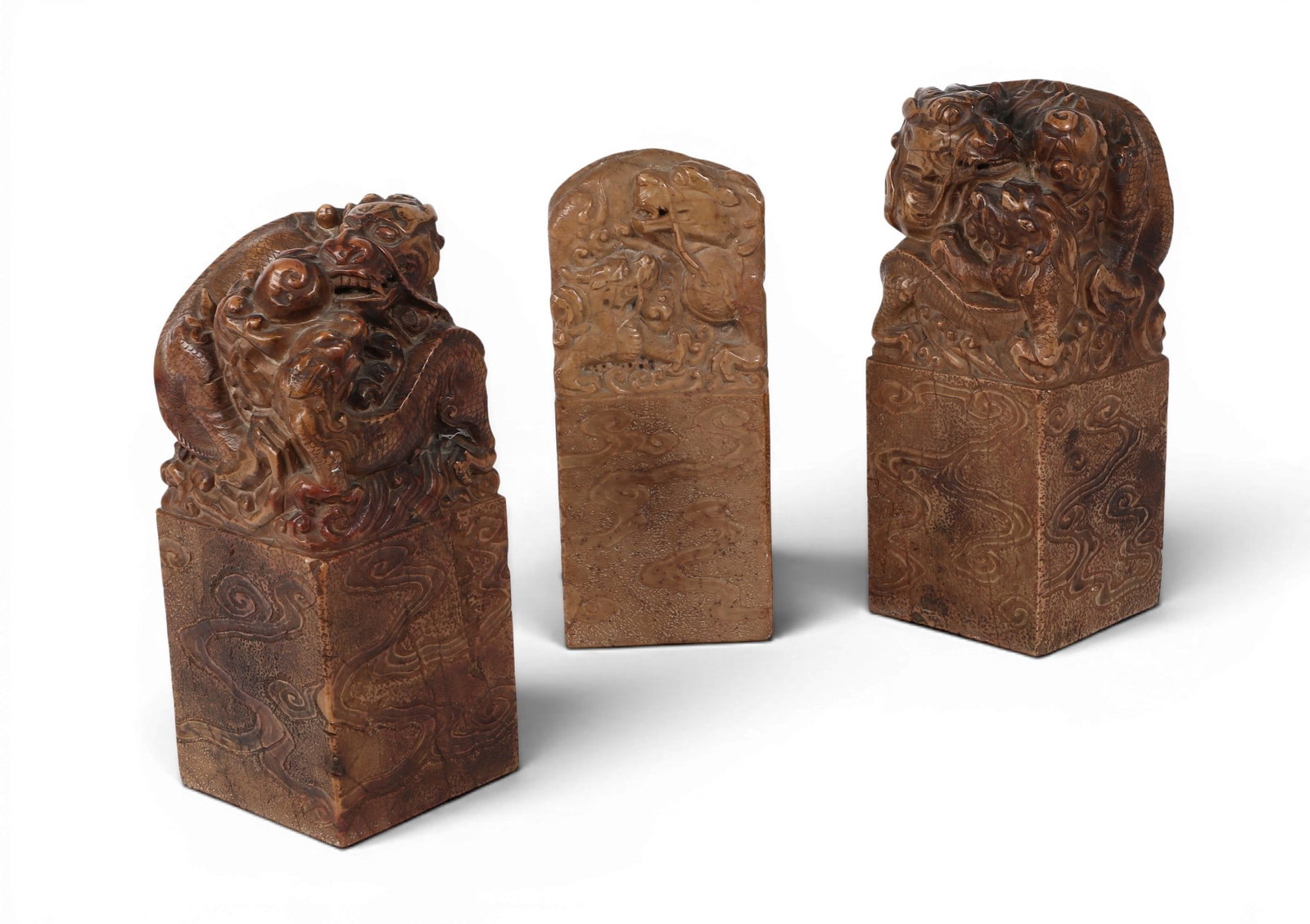Three large Chinese stone seals/chops - 2