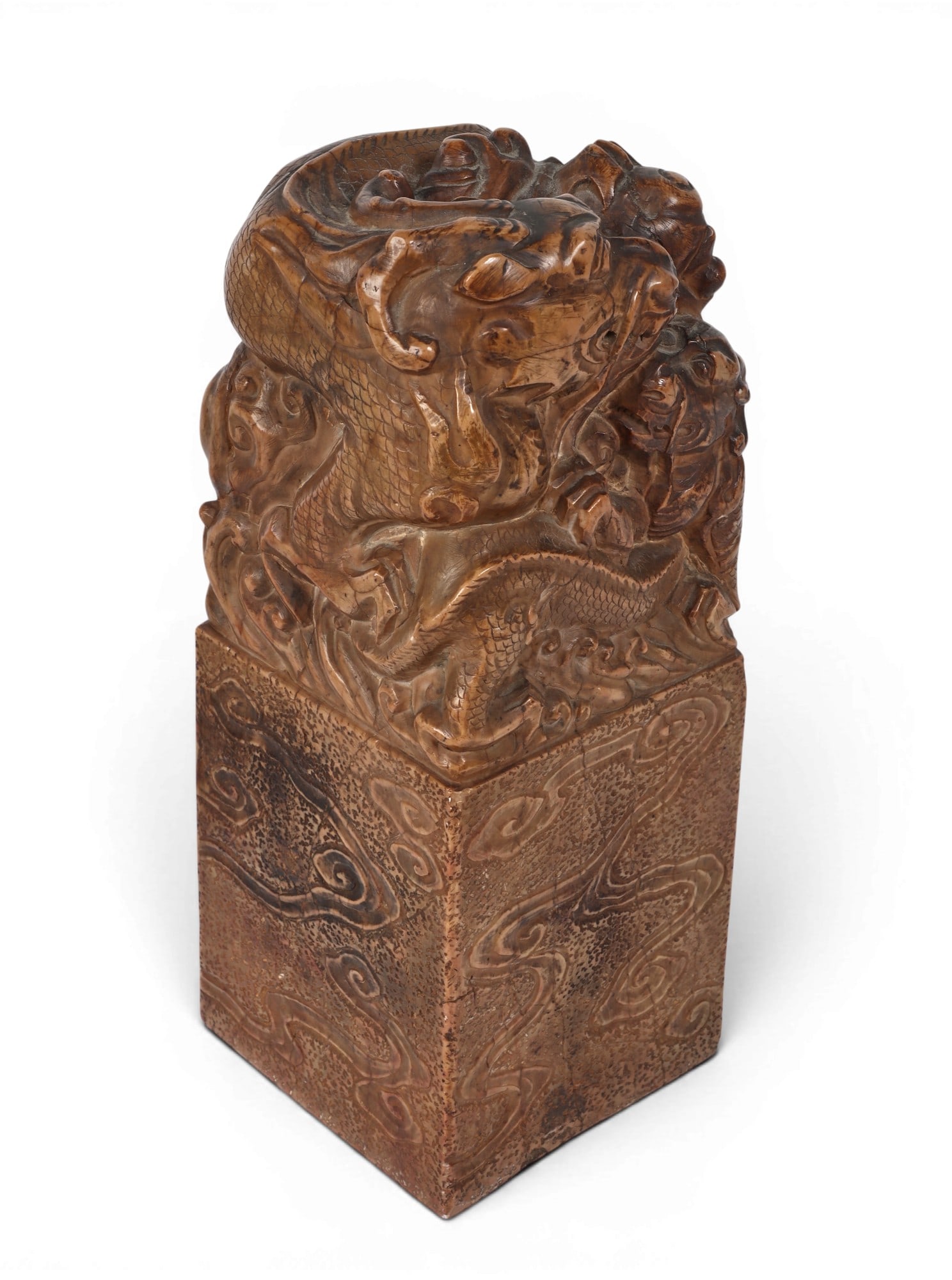 Three large Chinese stone seals/chops - 3