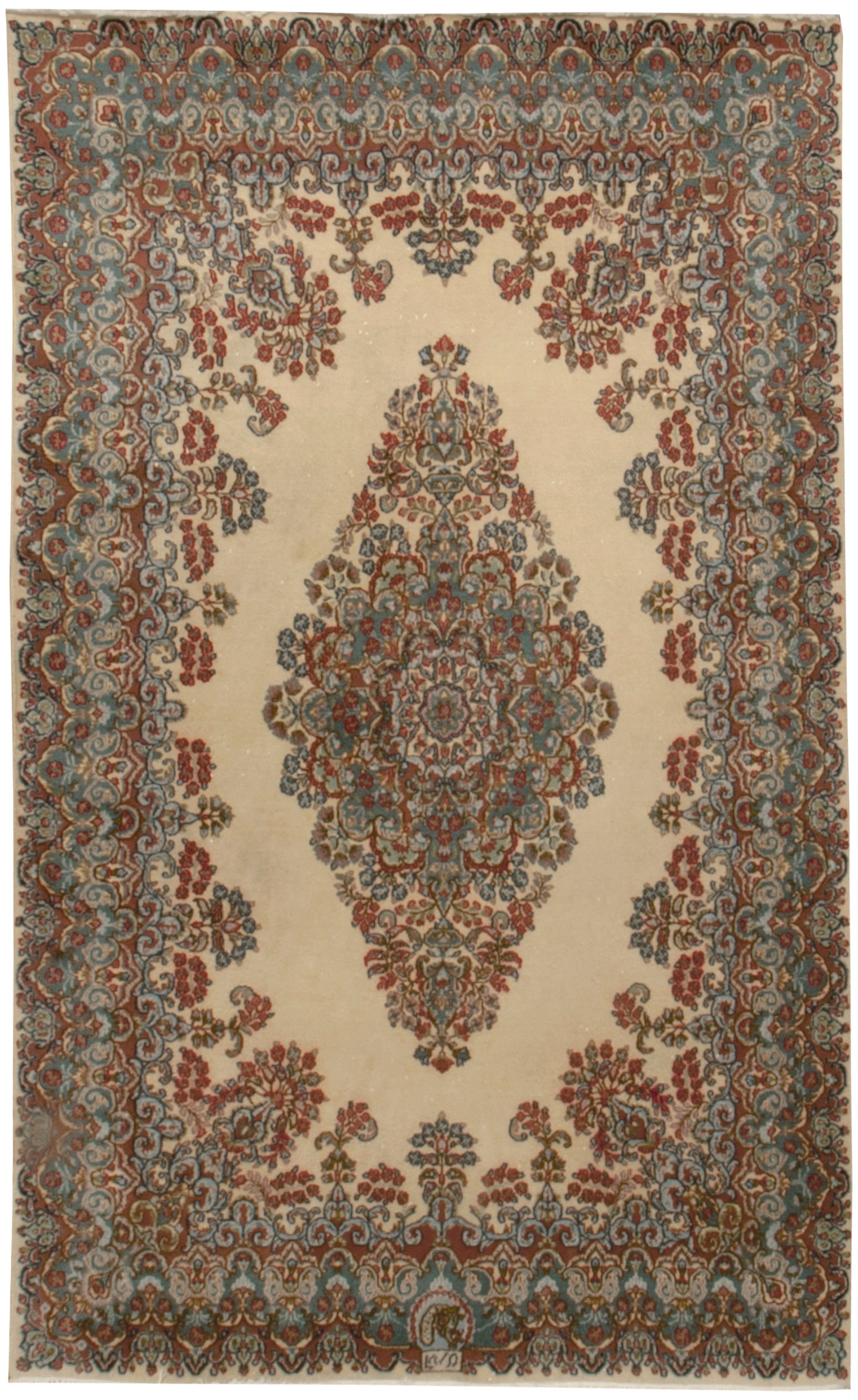 A signed Kashan area rug (1 of 9)
