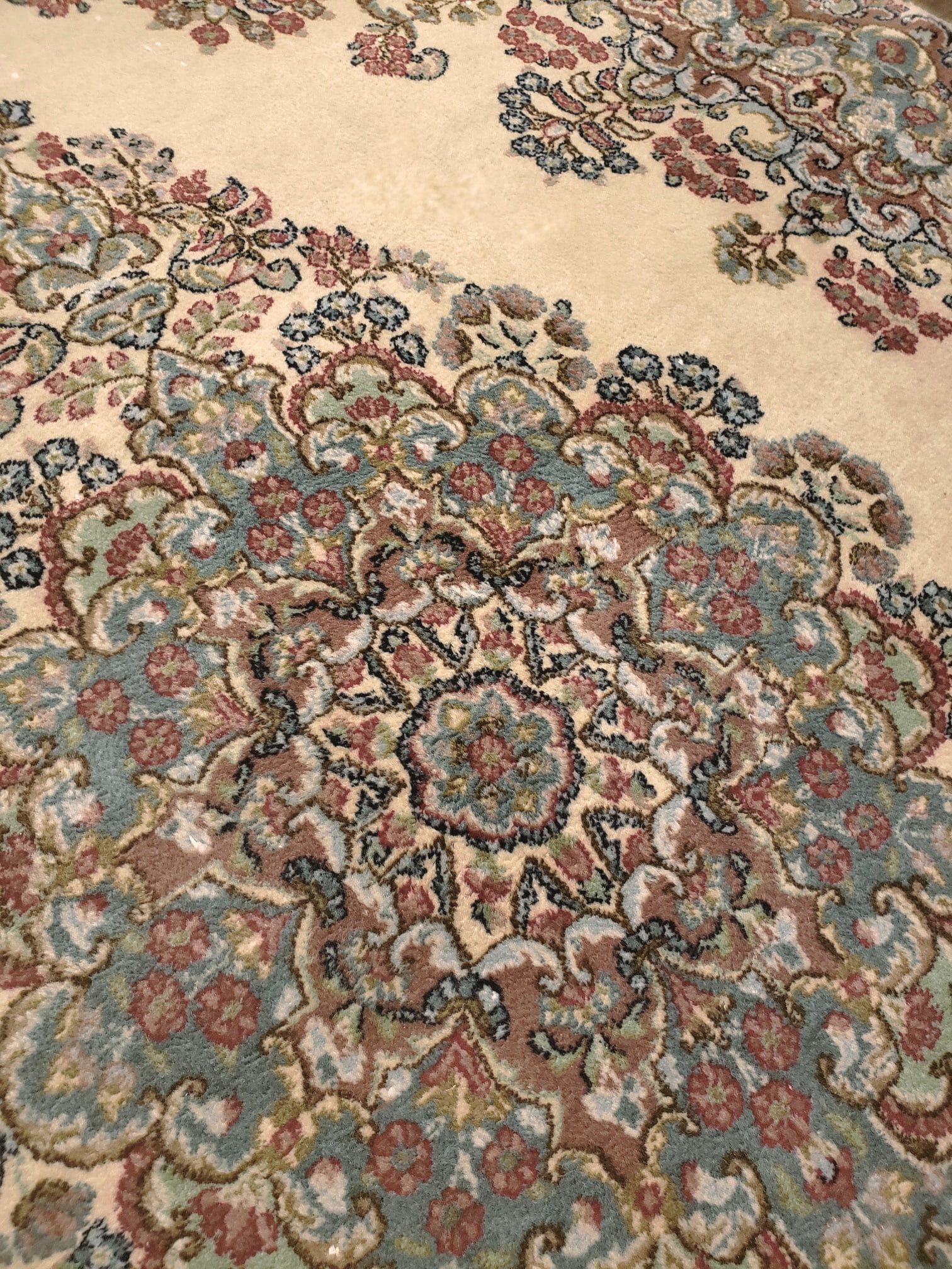 A signed Kerman area rug - 6