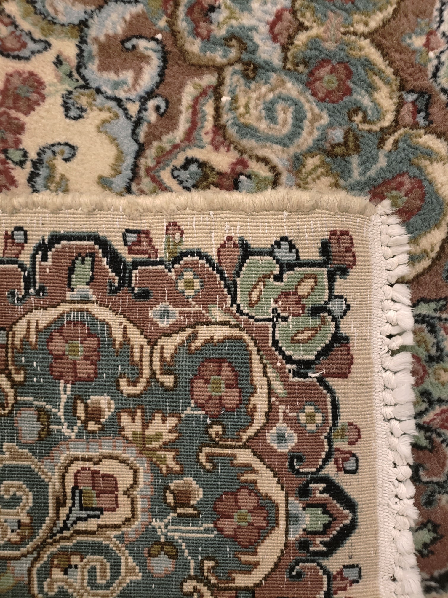A signed Kerman area rug - 7