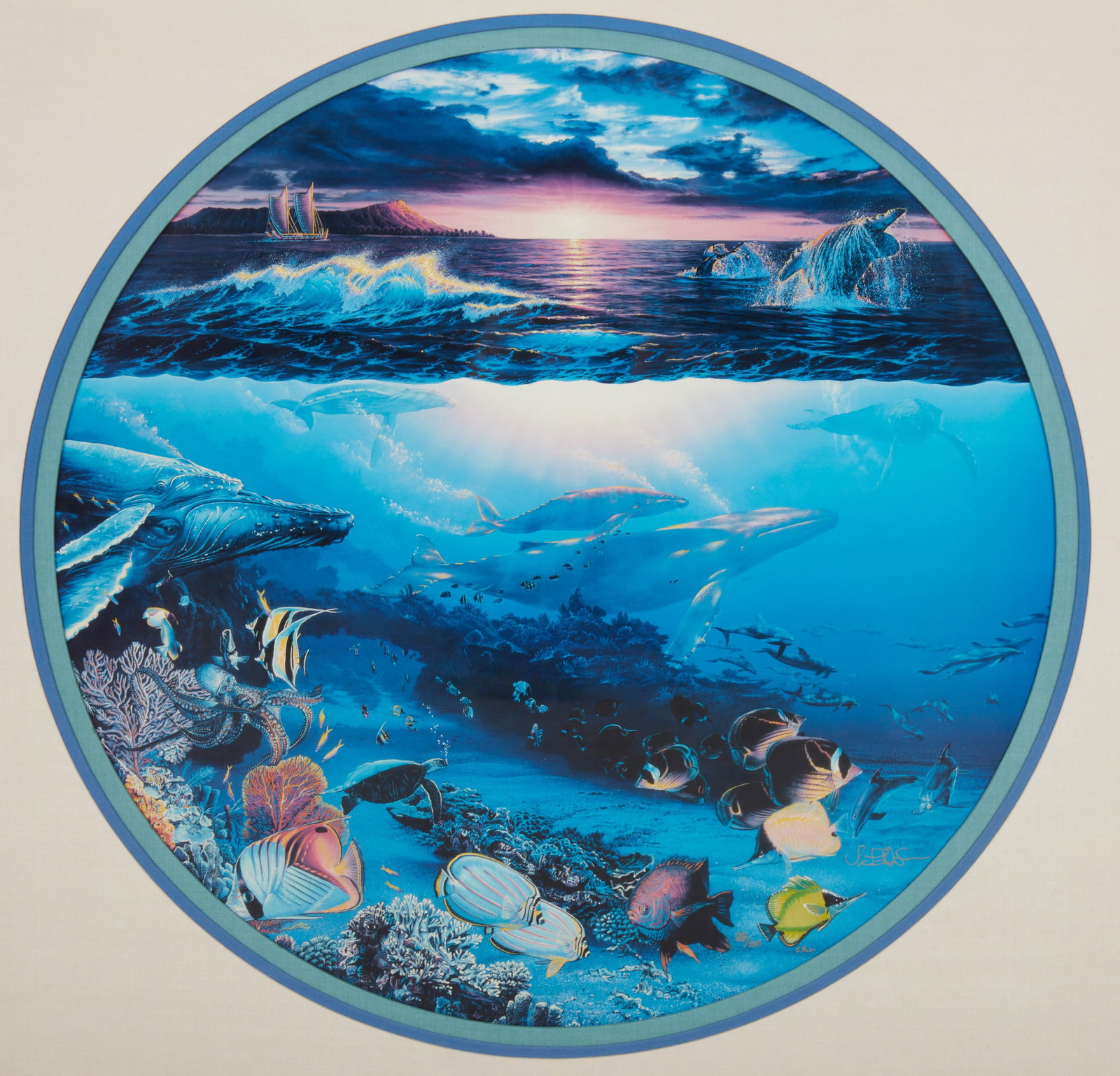 Christian Riese Lassen (American, 1956), Hawaii, color offset on glossy paper, 24 x 24in (1 of 5)
