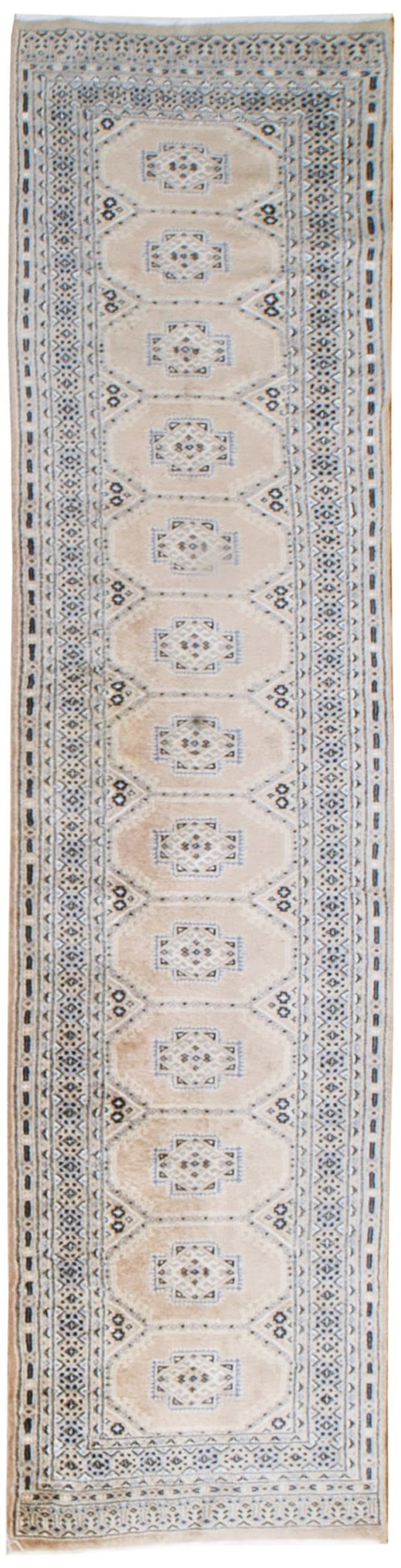 A Vintage Oushak runner: A Vintage Oushak runner 2ft8in x 10ft7in.