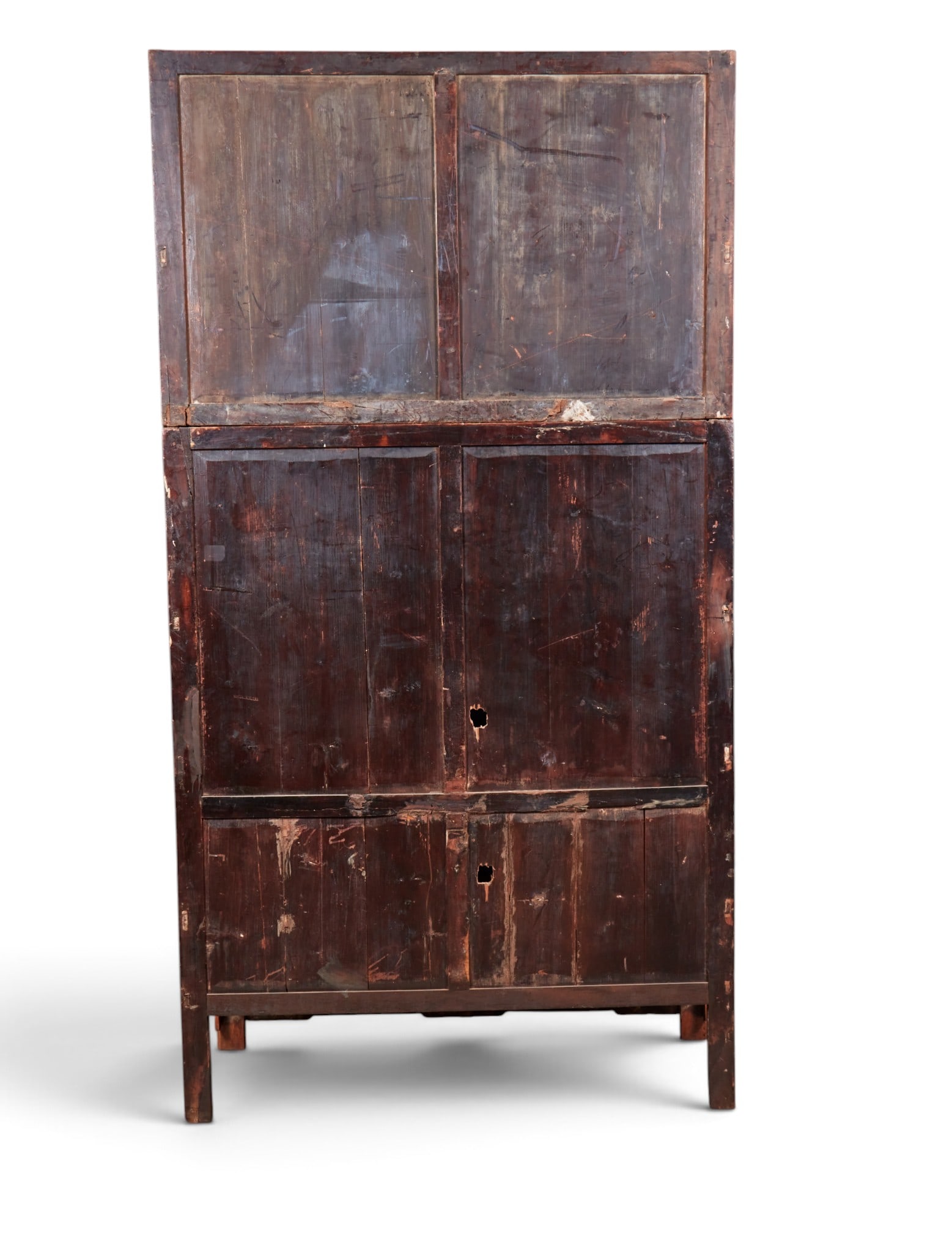 A Chinese two part stackable cabinet/wardrobe - 6