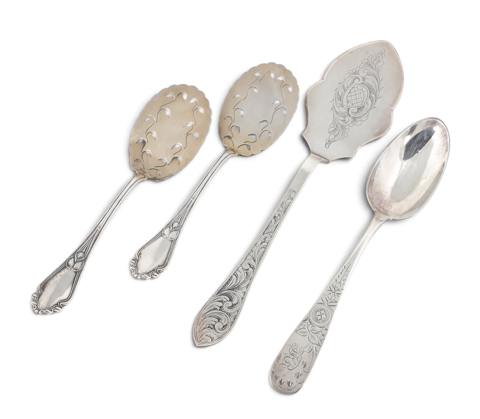 A group of four sterling silver serving pieces (1 of 4)